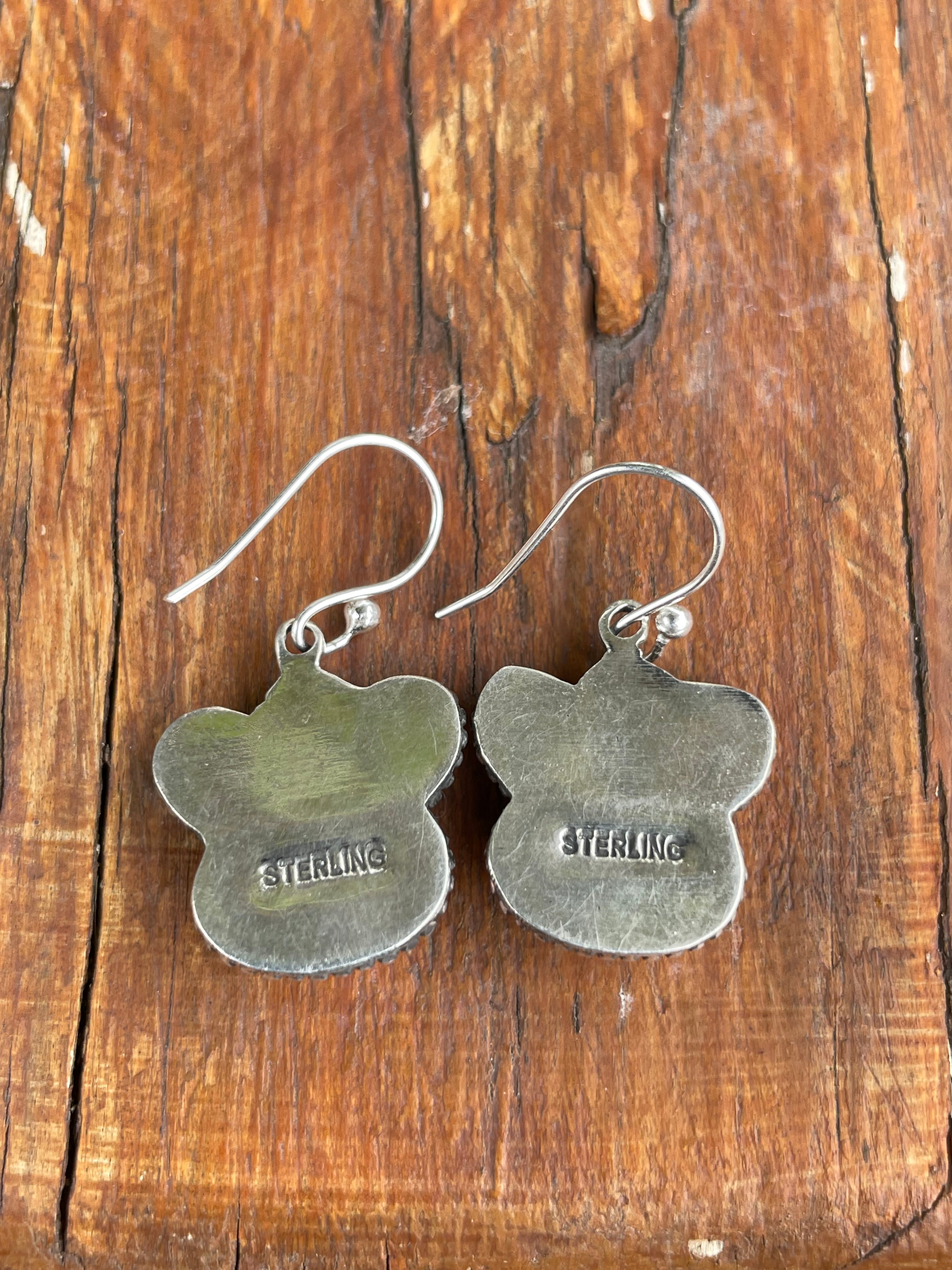 Pink Conch Paw Dangle Earrings | 925 Sterling Silver B955