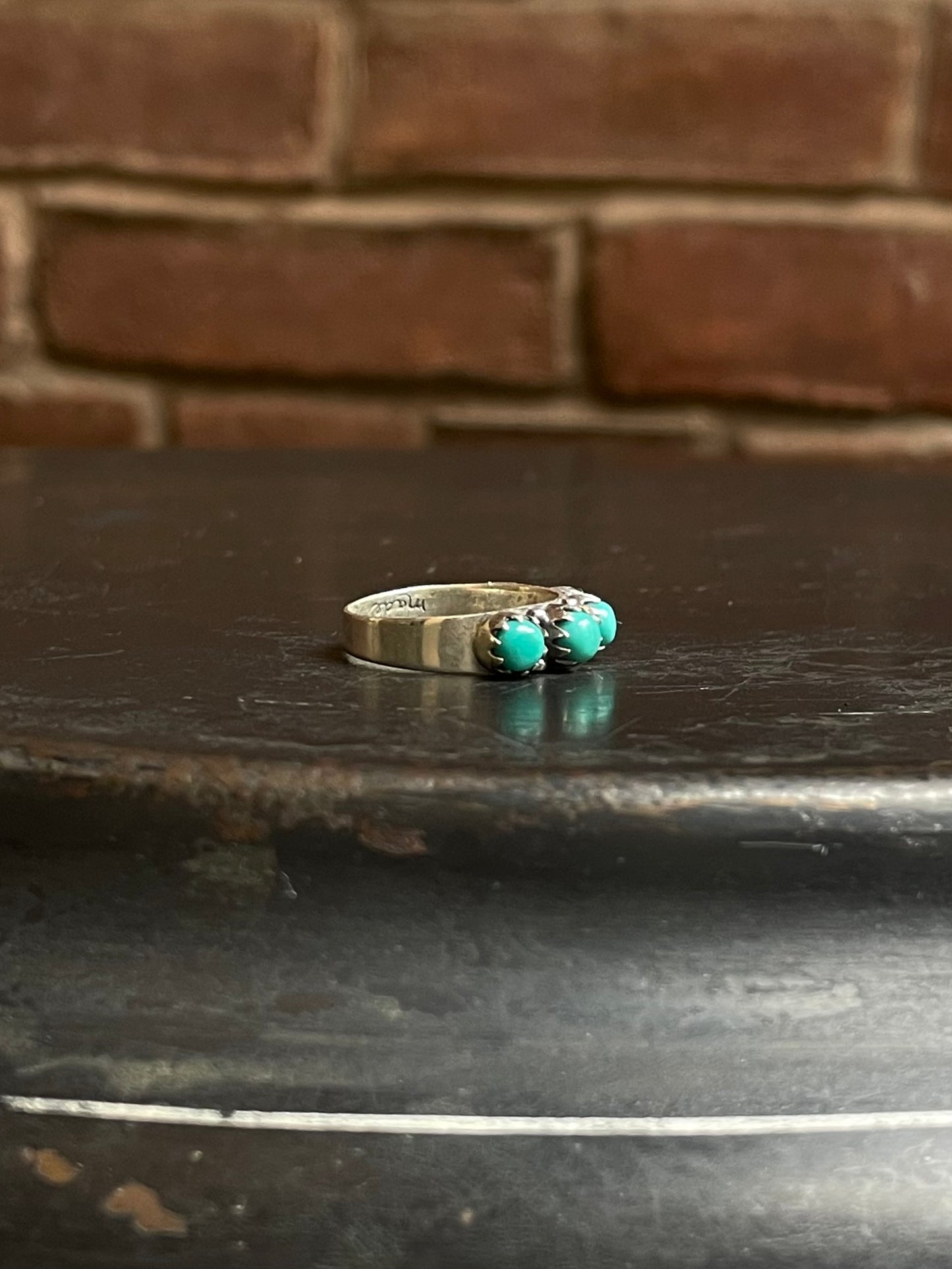 Turquoise Ring | 925 Sterling Silver Size 7 E439