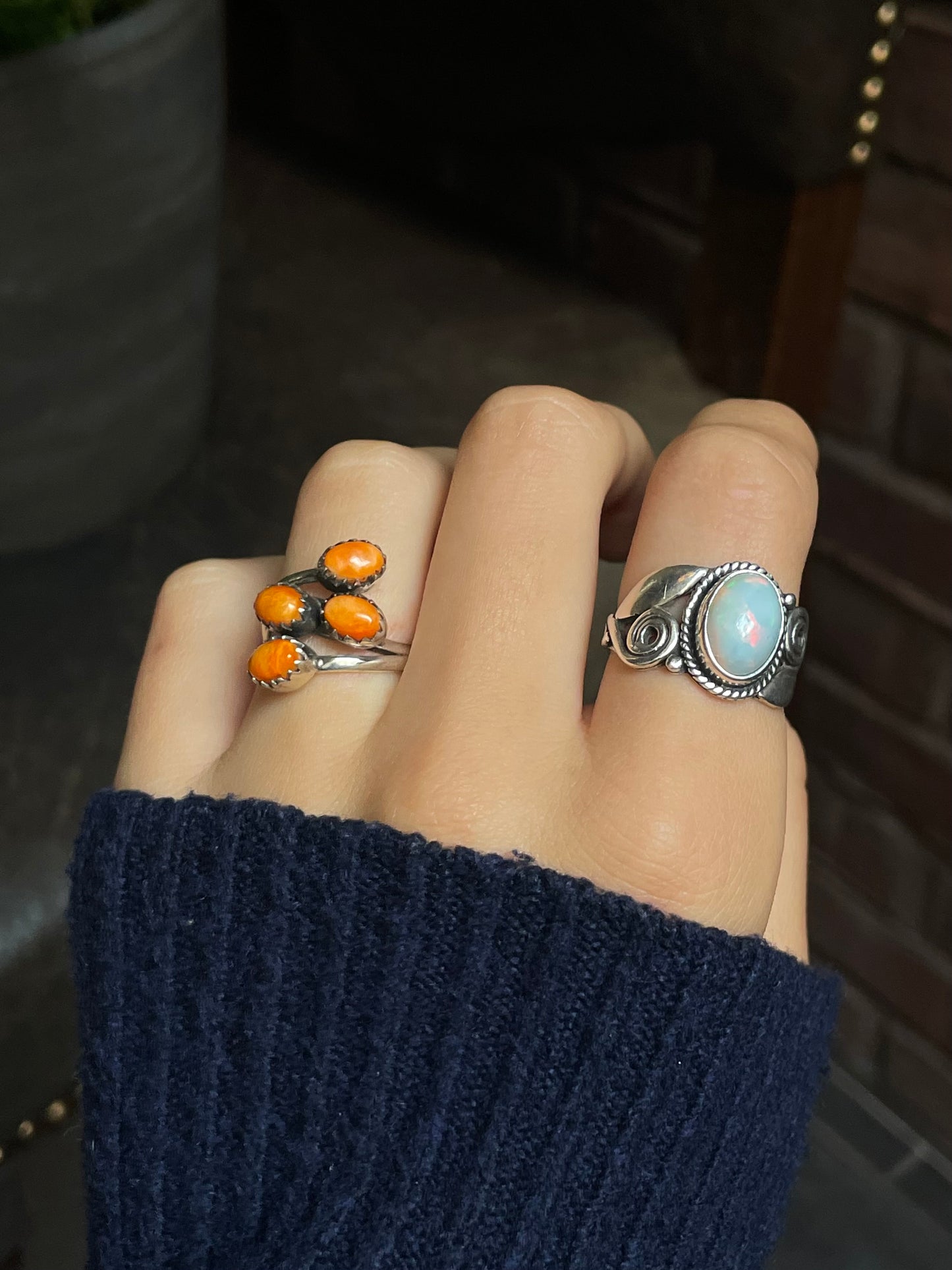 Spiny Oyster Ring Size 7.5 | 925 Sterling Silver G204