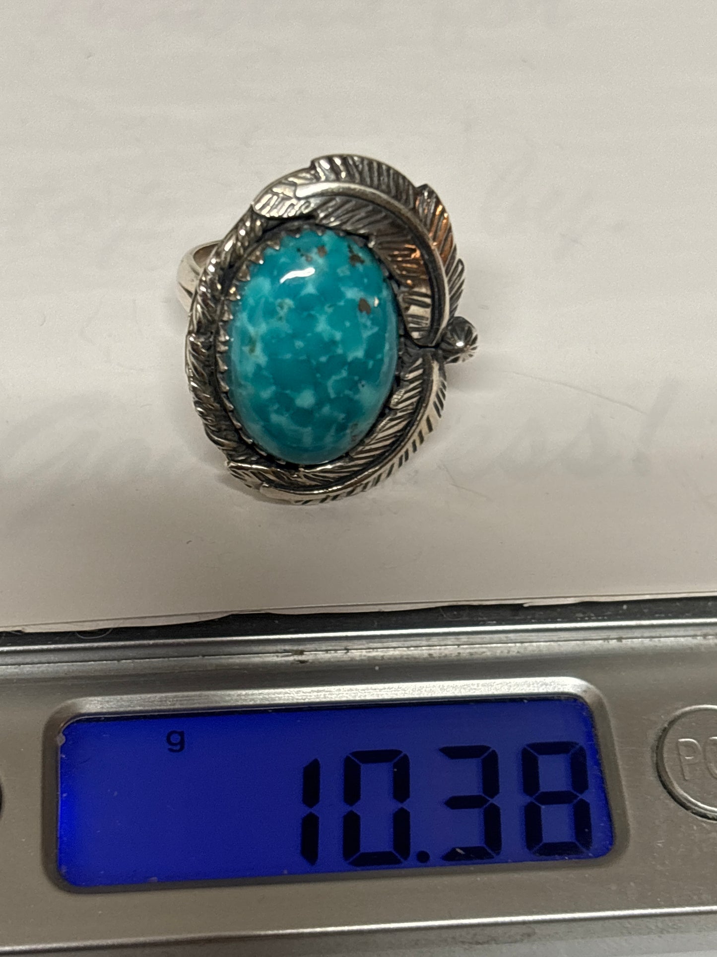 Turquoise Ring Size 8 | 925 Sterling Silver C886