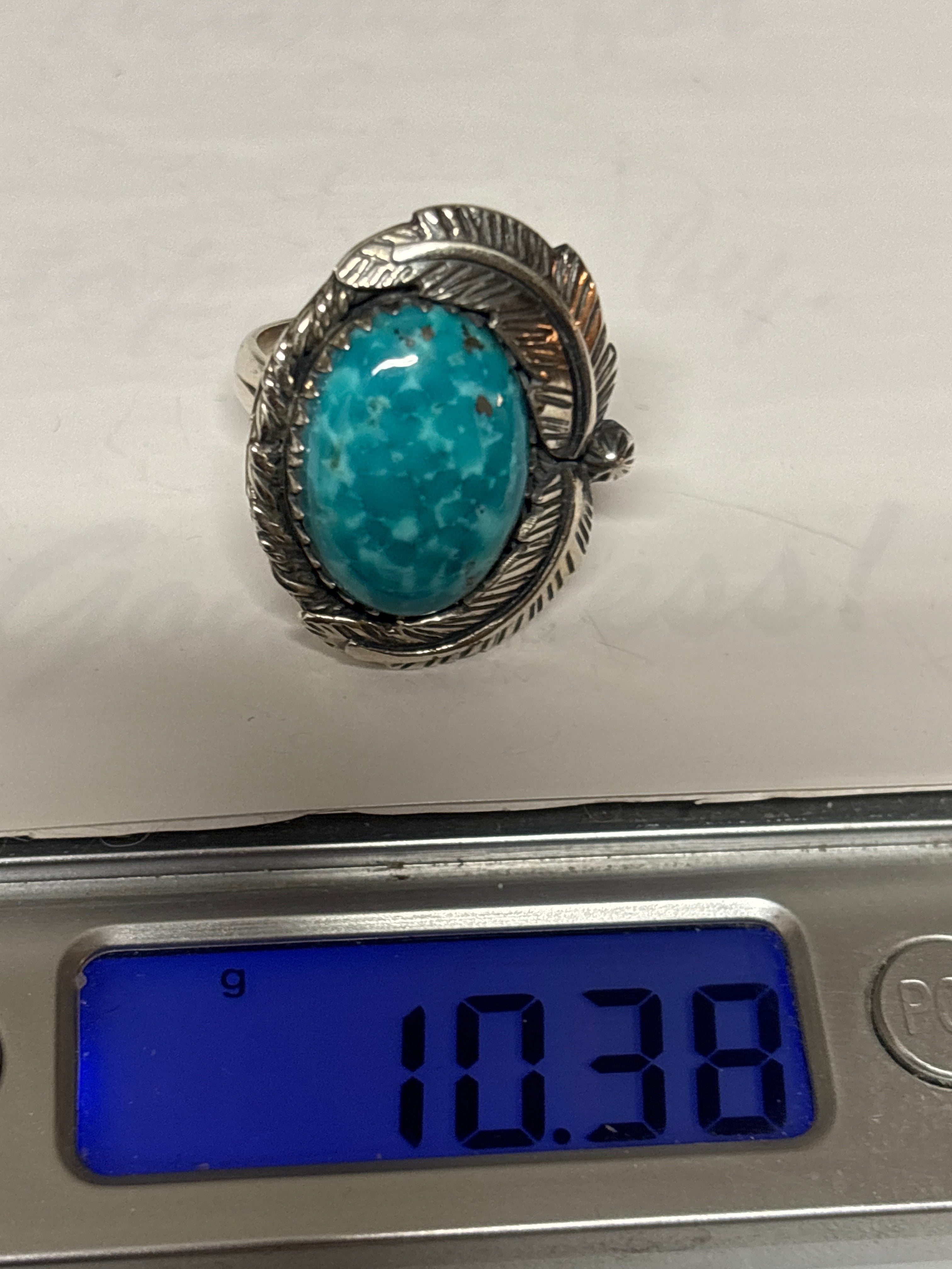 Turquoise Ring Size 8 | 925 Sterling Silver C886