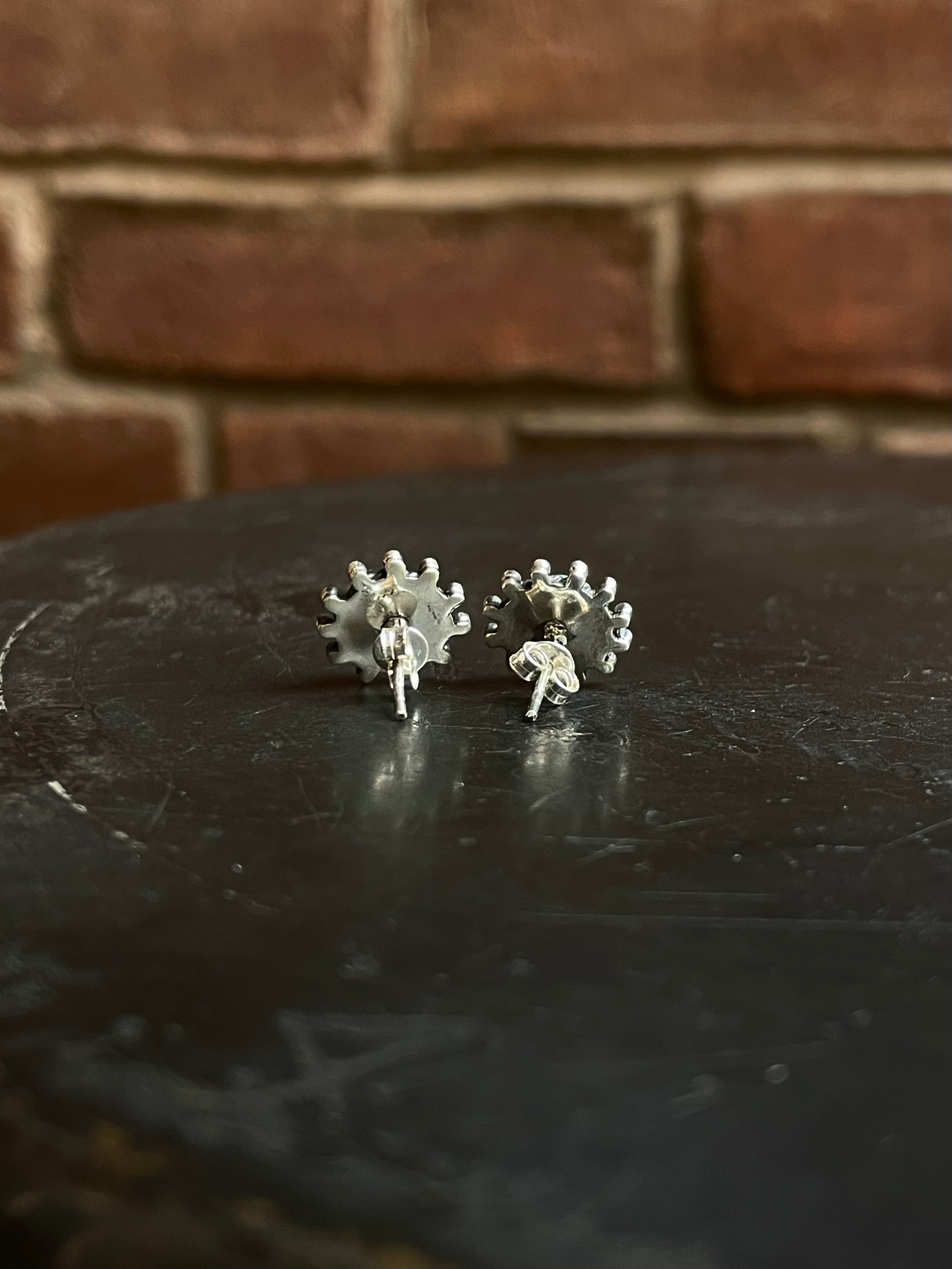Kingman Turquoise Stud Earrings | 925 Sterling Silver E819