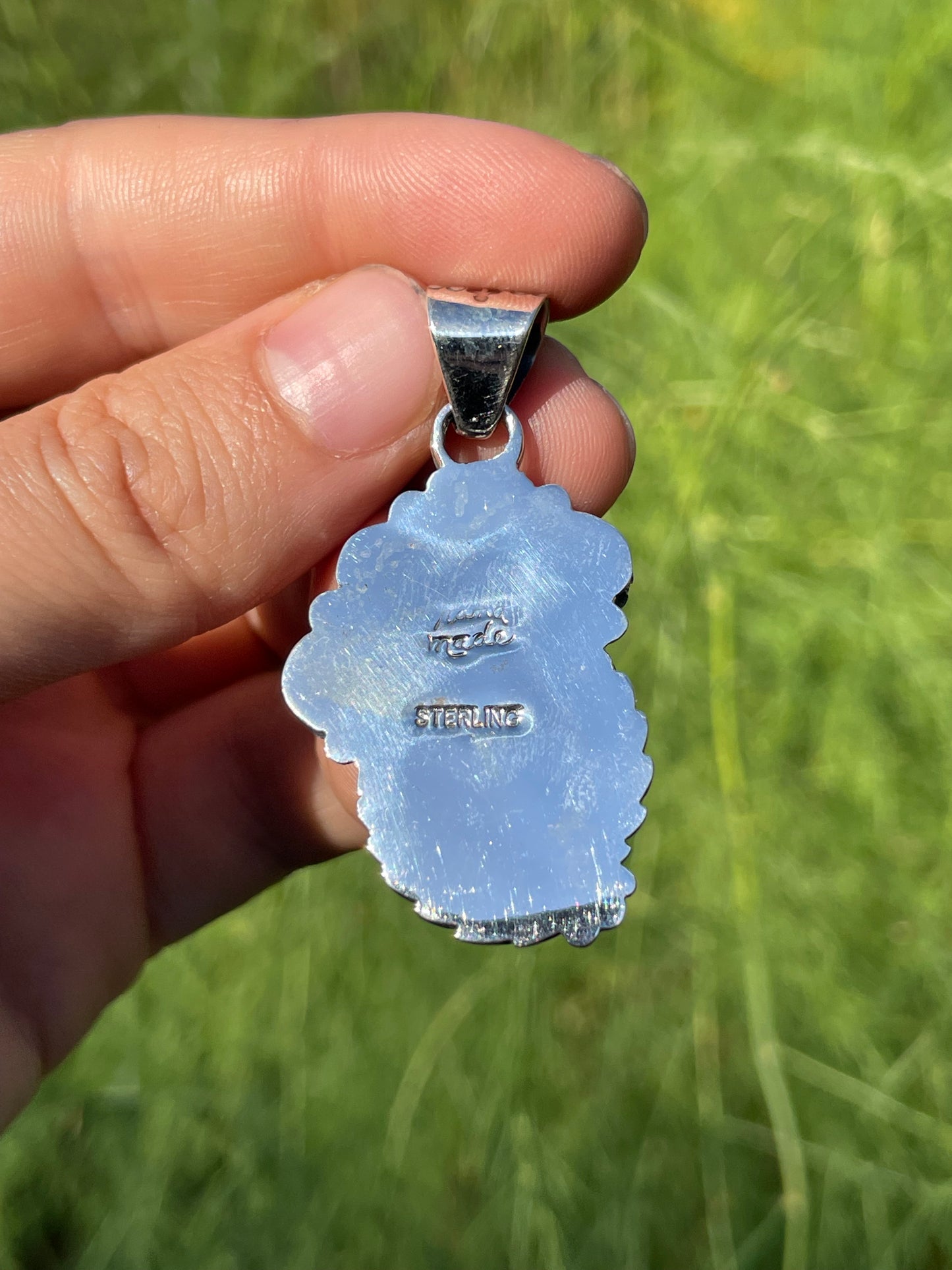 Pink Conch Floral Pendant | Sterling Silver 925 B458