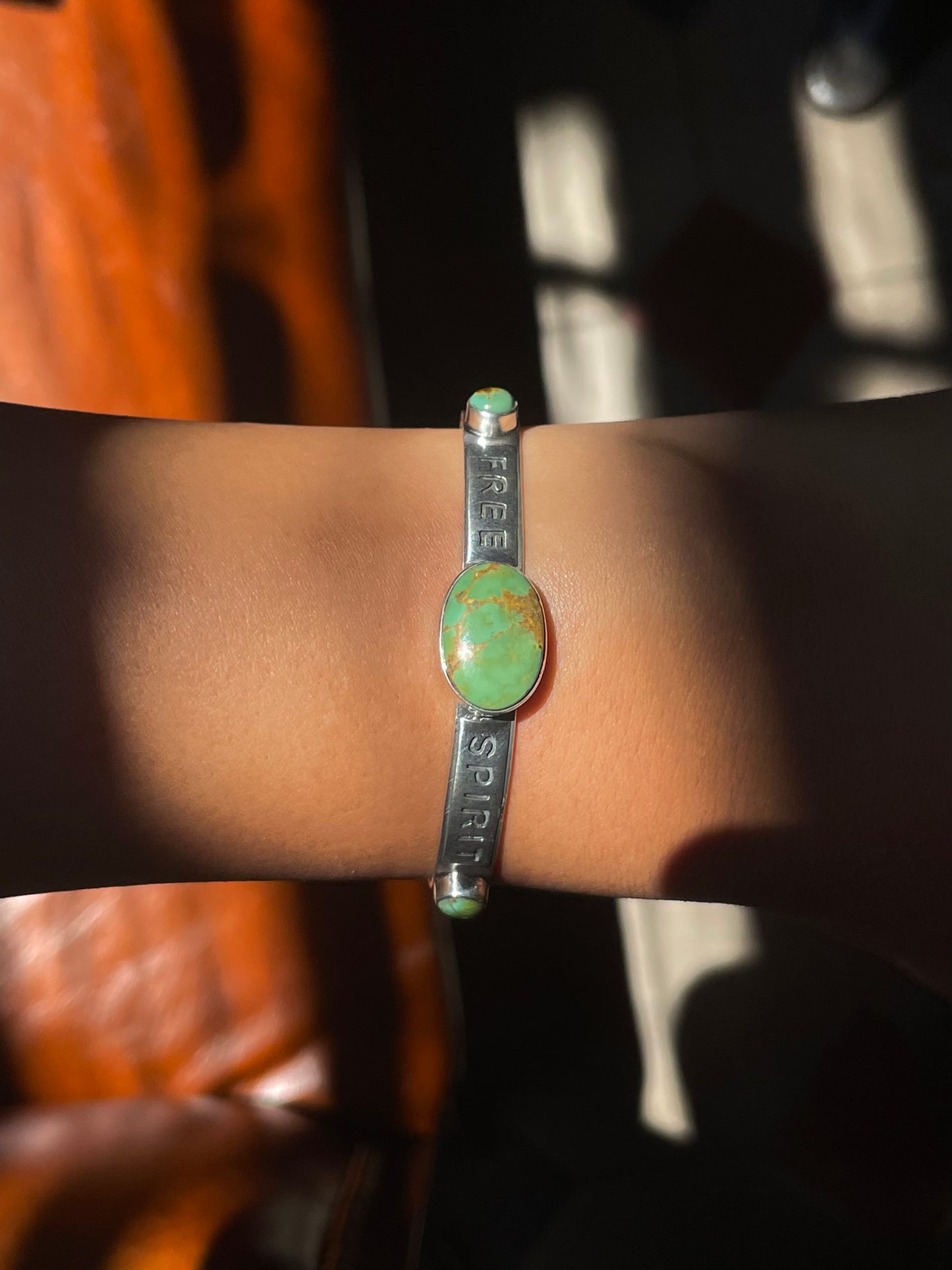 Kingman Turquoise Free Spirit Bracelet | Sterling Silver G427