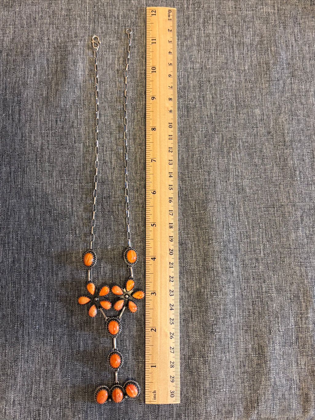 Spiny Oyster Cluster Necklace | 925 Sterling Silver Southwestern Style