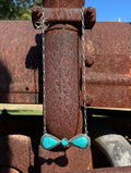 Kingman Turquoise Bar Necklace | Bow Style Center | 925 Silver E624