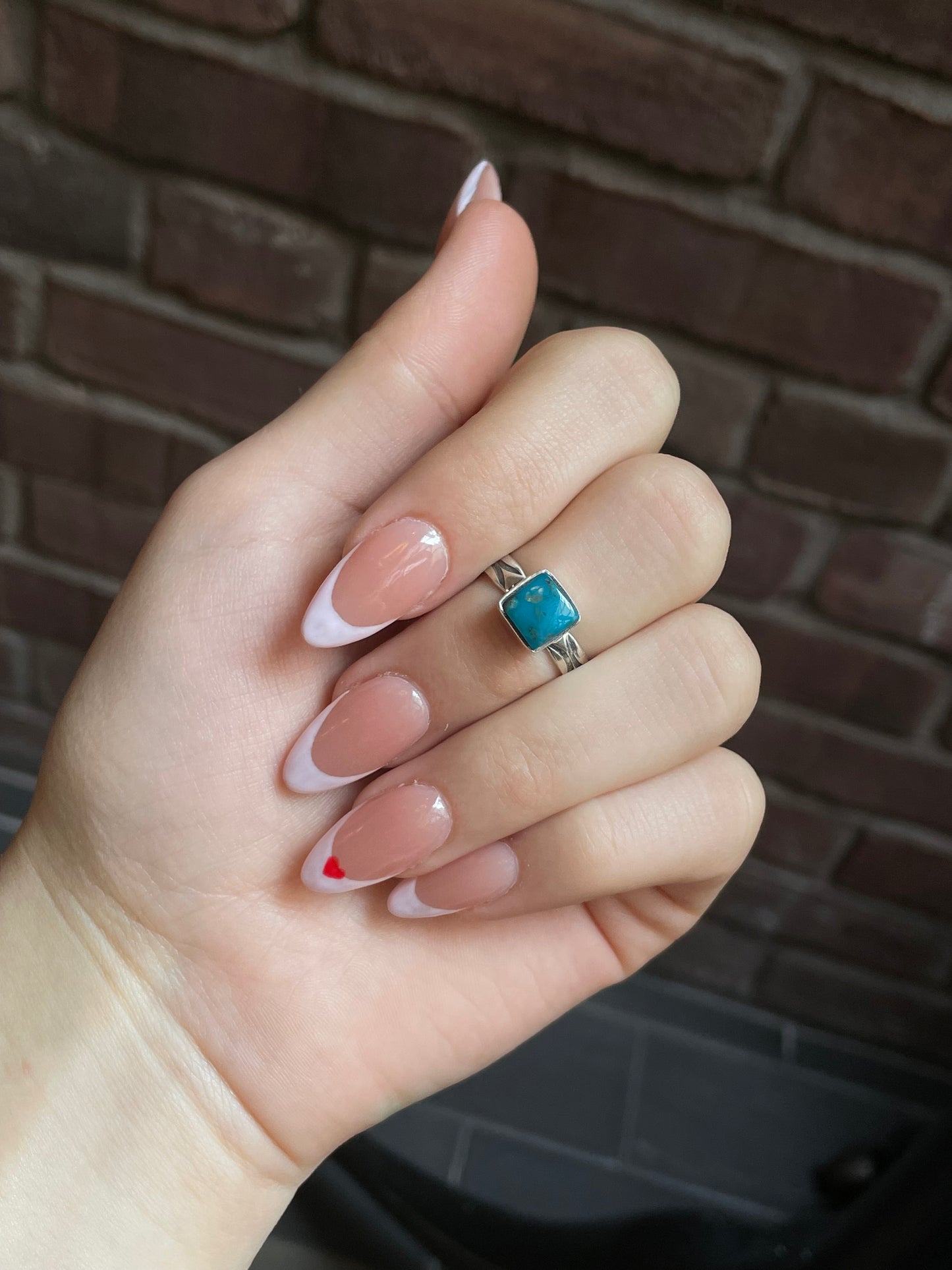 Kingman Turquoise Ring Size 8 | 925 Sterling Silver  E744
