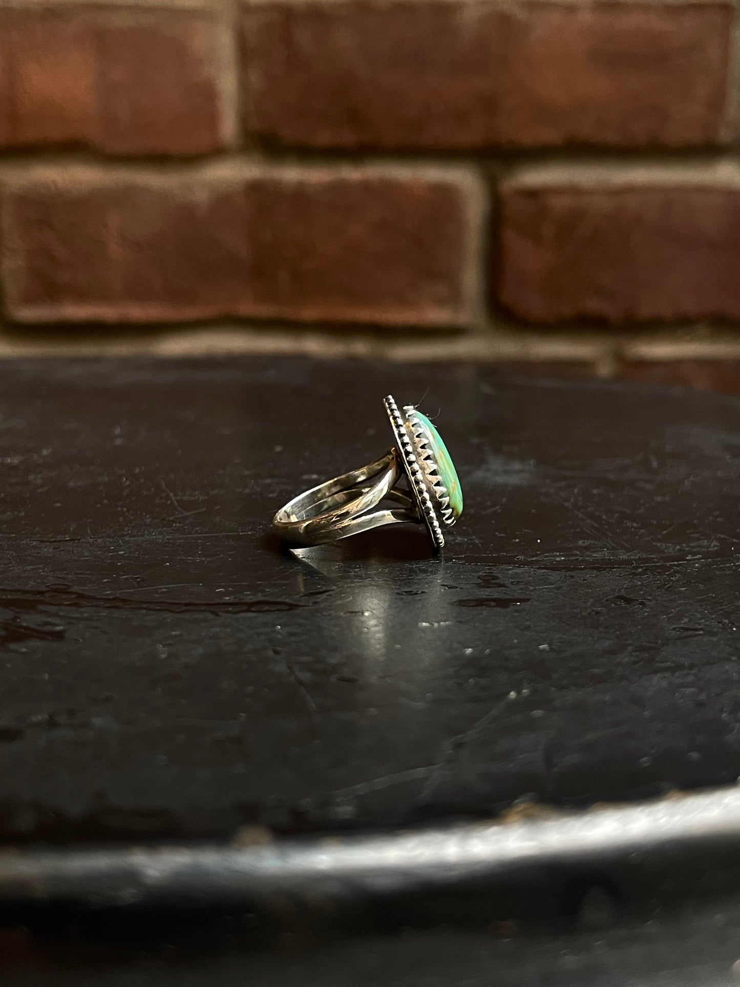 Kingman Turquoise Teardrop Ring Size 6 | 925 Sterling Silver Southwest E123