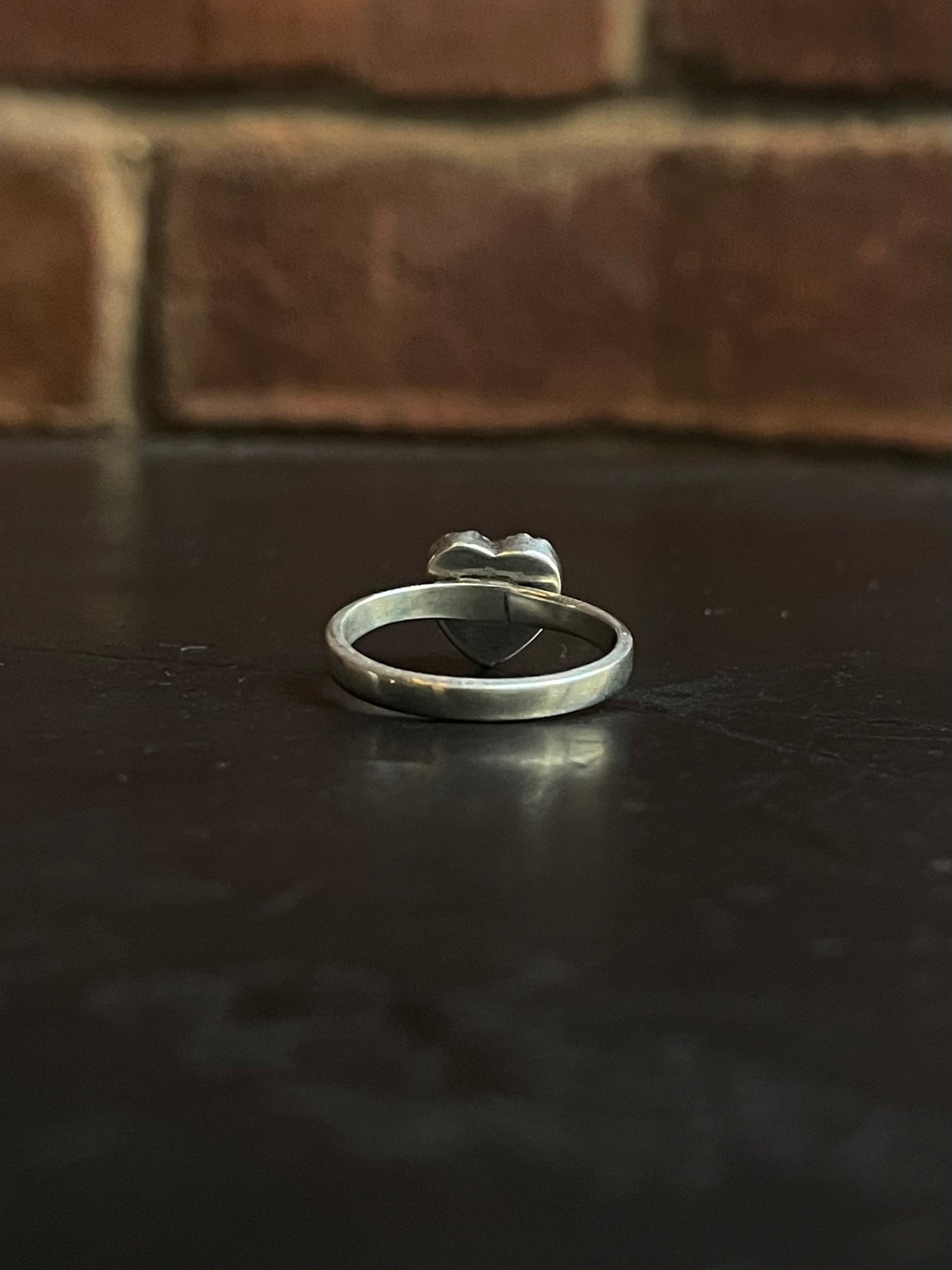 Kingman Turquoise Heart Ring | Sterling Silver | Size 6 G385
