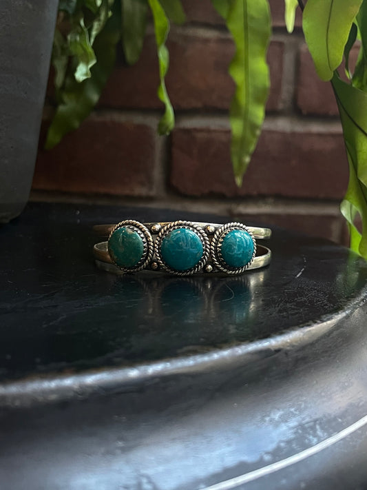 Turquoise Cuff Bracelet | Sterling Silver 925 C746