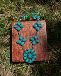 Turquoise Floral Necklace | 925 Sterling Silver D254