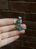 Turquoise Hat Pendant | Sterling Silver 925 C782