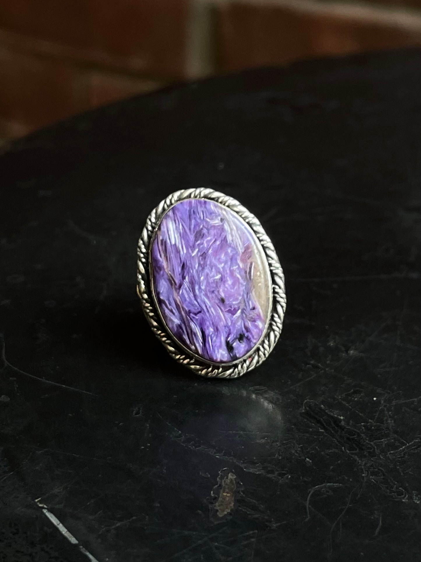 Charoite Ring Size 6 | 925 Sterling Silver E774