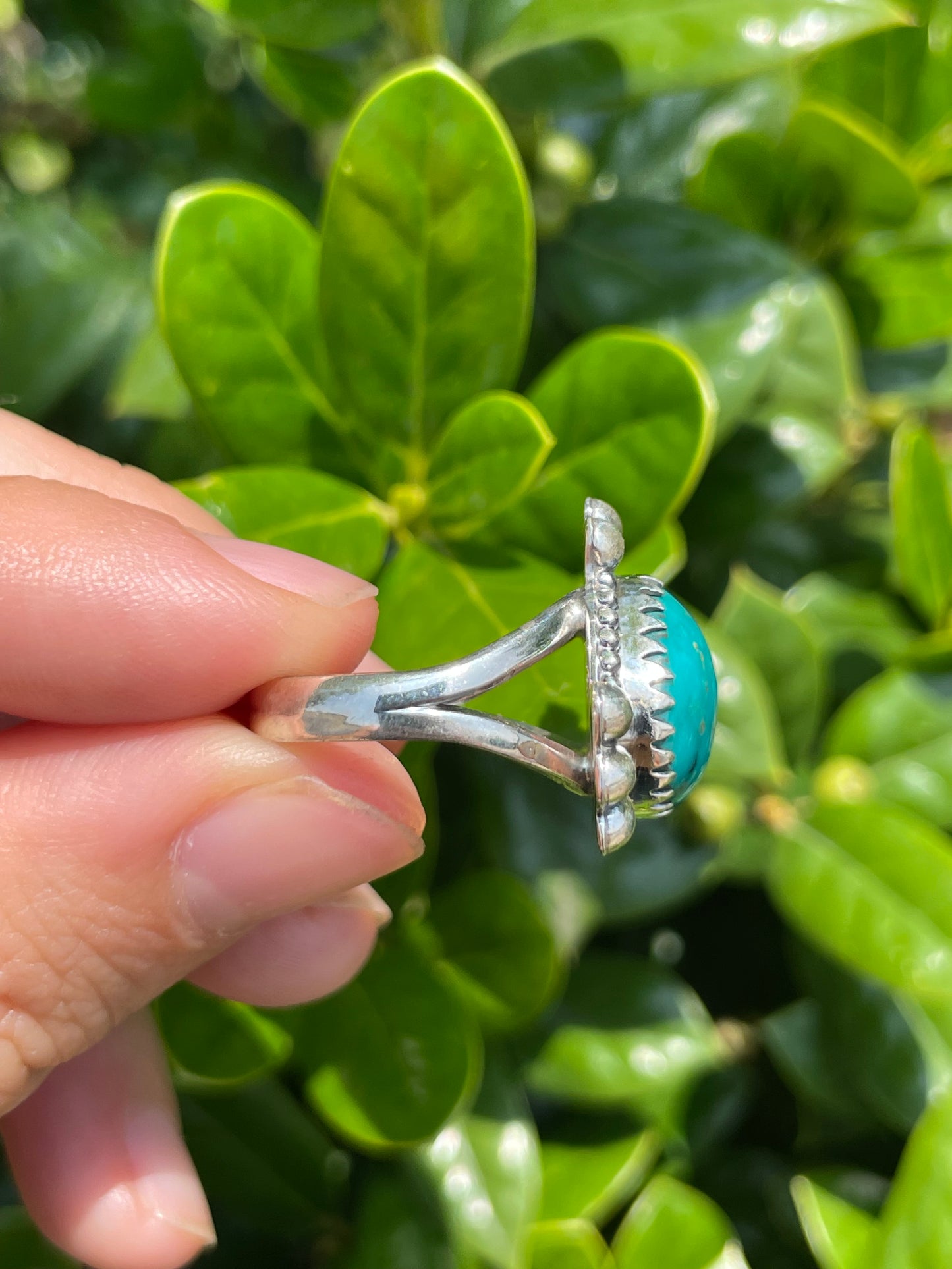 Kingman Turquoise Ring Size 6.75 | 925 Sterling Silver U49
