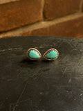 Kingman Turquoise Stud Earrings | 925 Sterling Silver G663