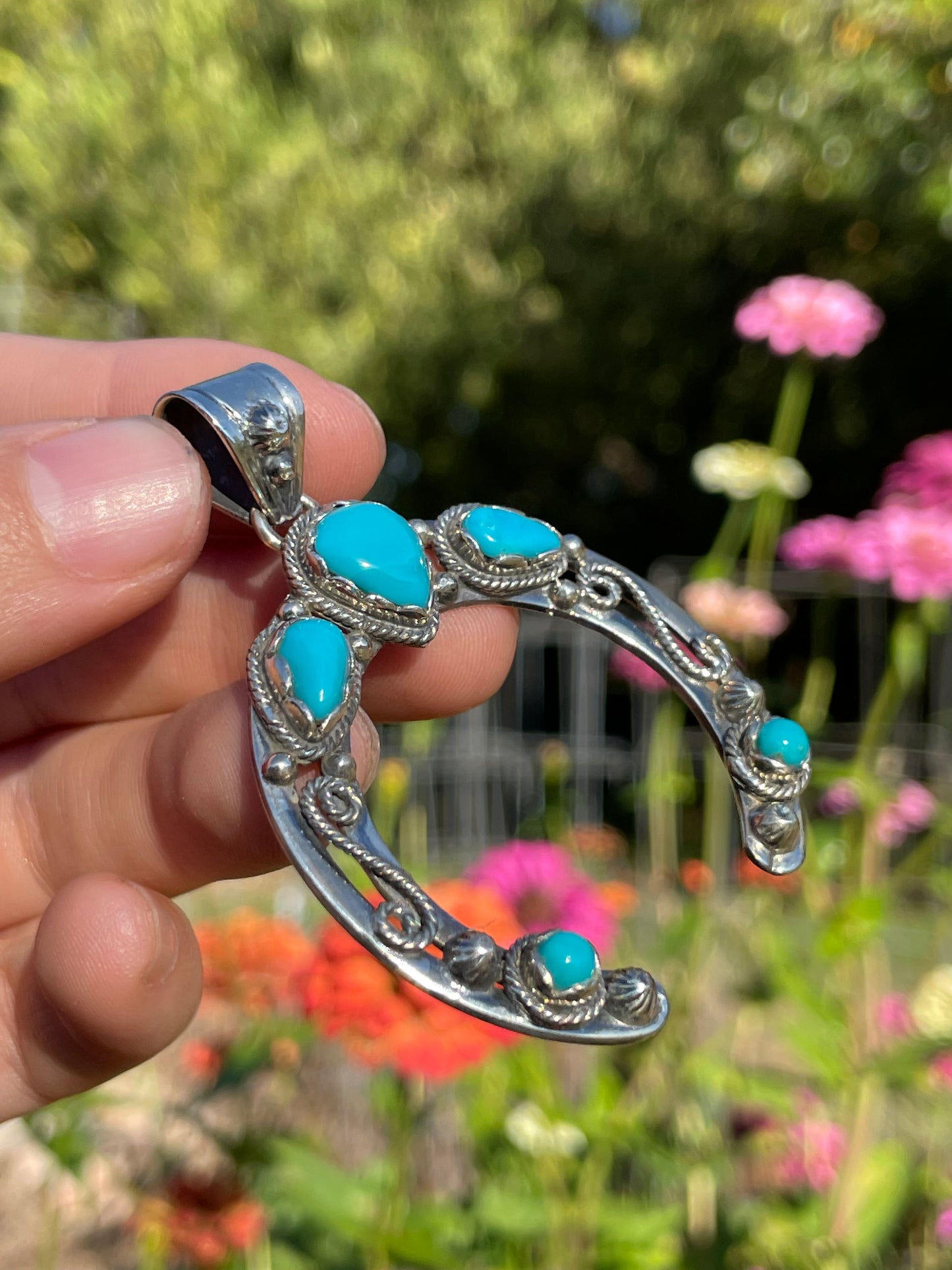 Turquoise Naja Pendant | Sterling Silver 925 B491