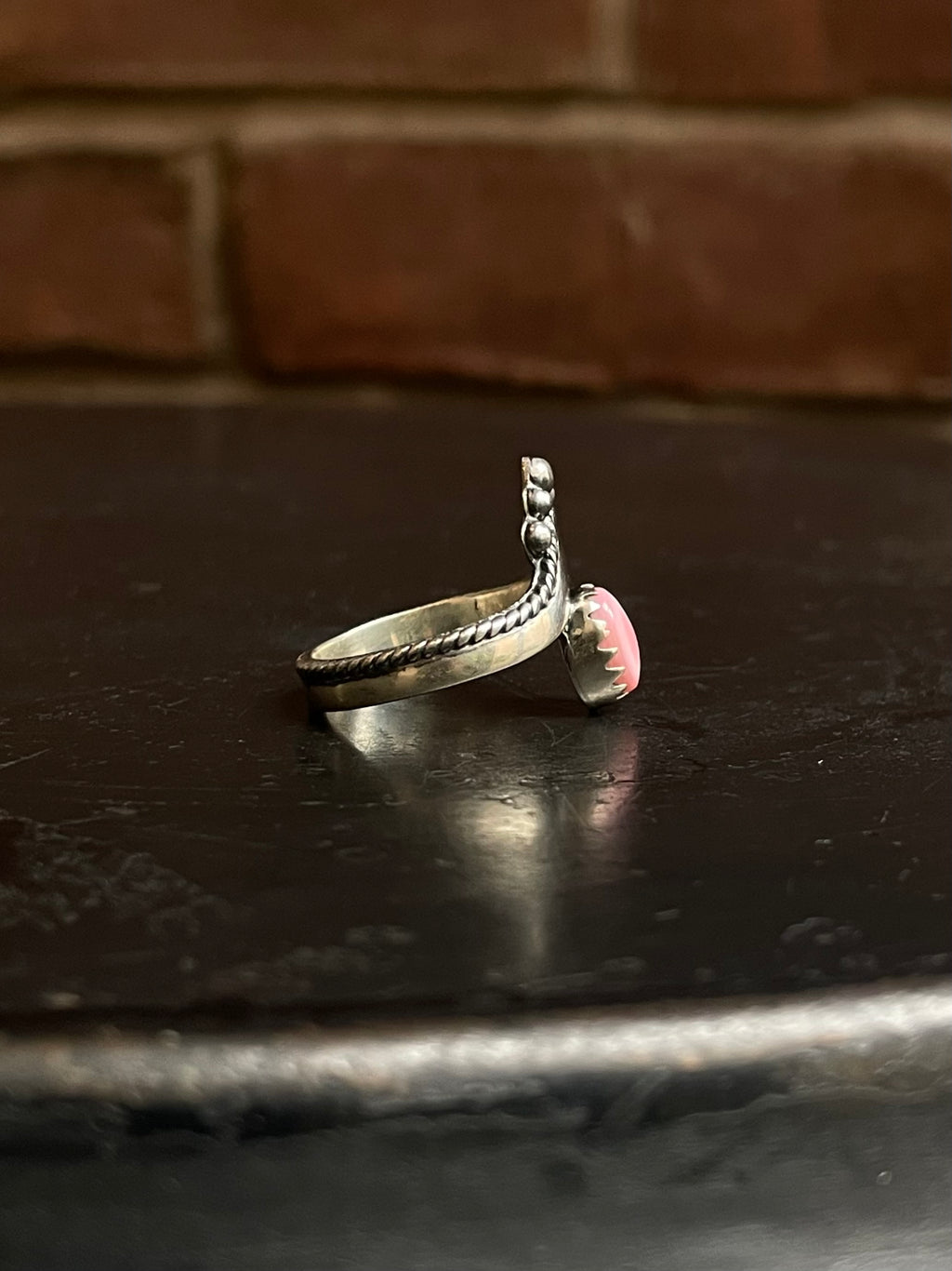 Pink Conch Ring Size 7.75 | 925 Sterling Silver G147
