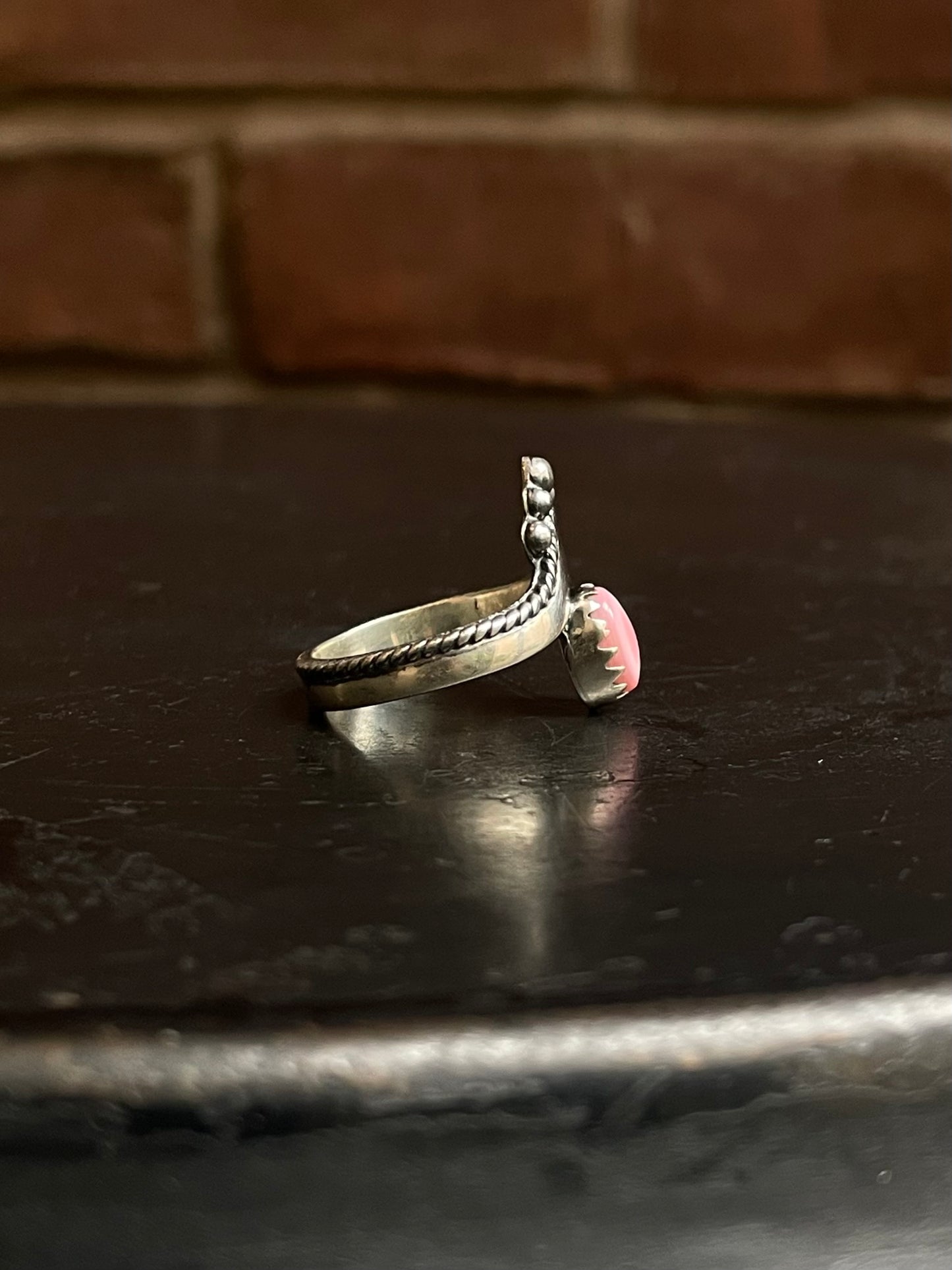 Pink Conch Ring Size 7.75 | 925 Sterling Silver G147