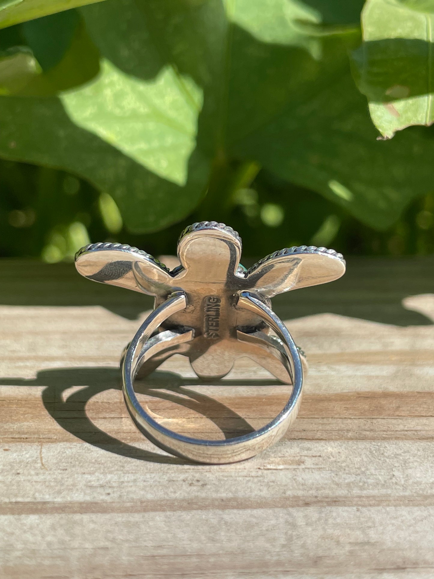 Turquoise Sea Turtle Ring | 925 Sterling Silver Size 7.5 B331