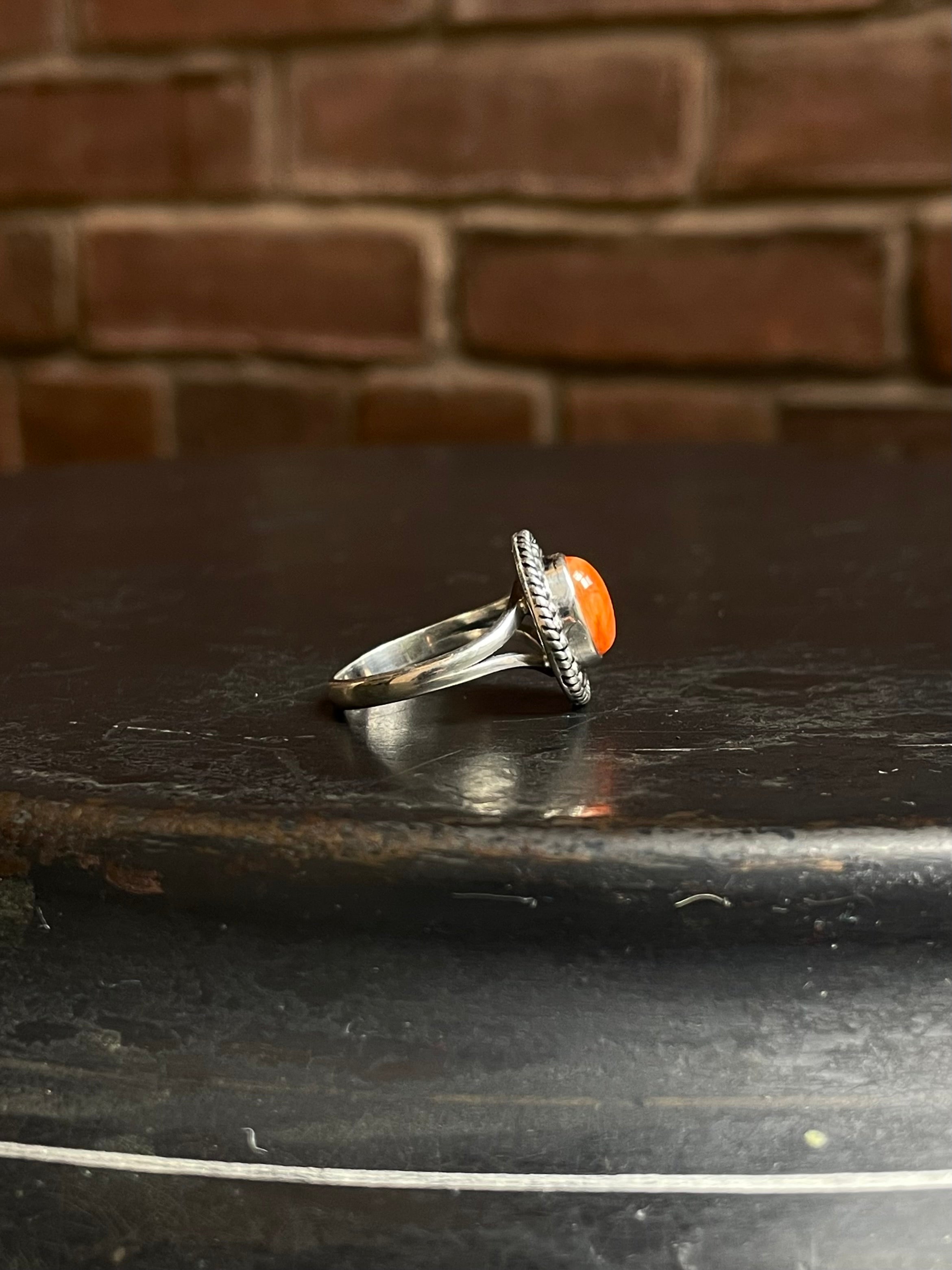 Spiny Oyster Ring | 925 Sterling Silver Size 7 E435