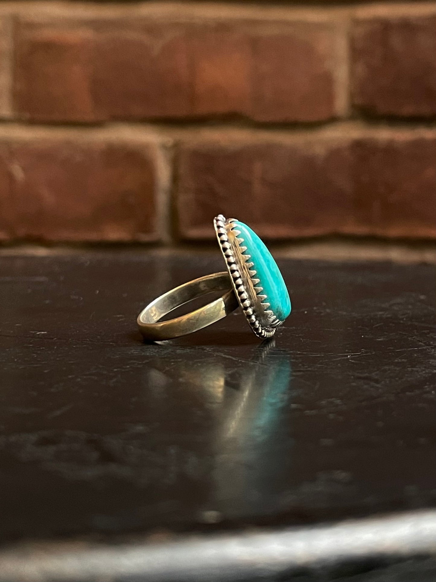 Kingman Turquoise Ring Size 9 | 925 Sterling Silver G500