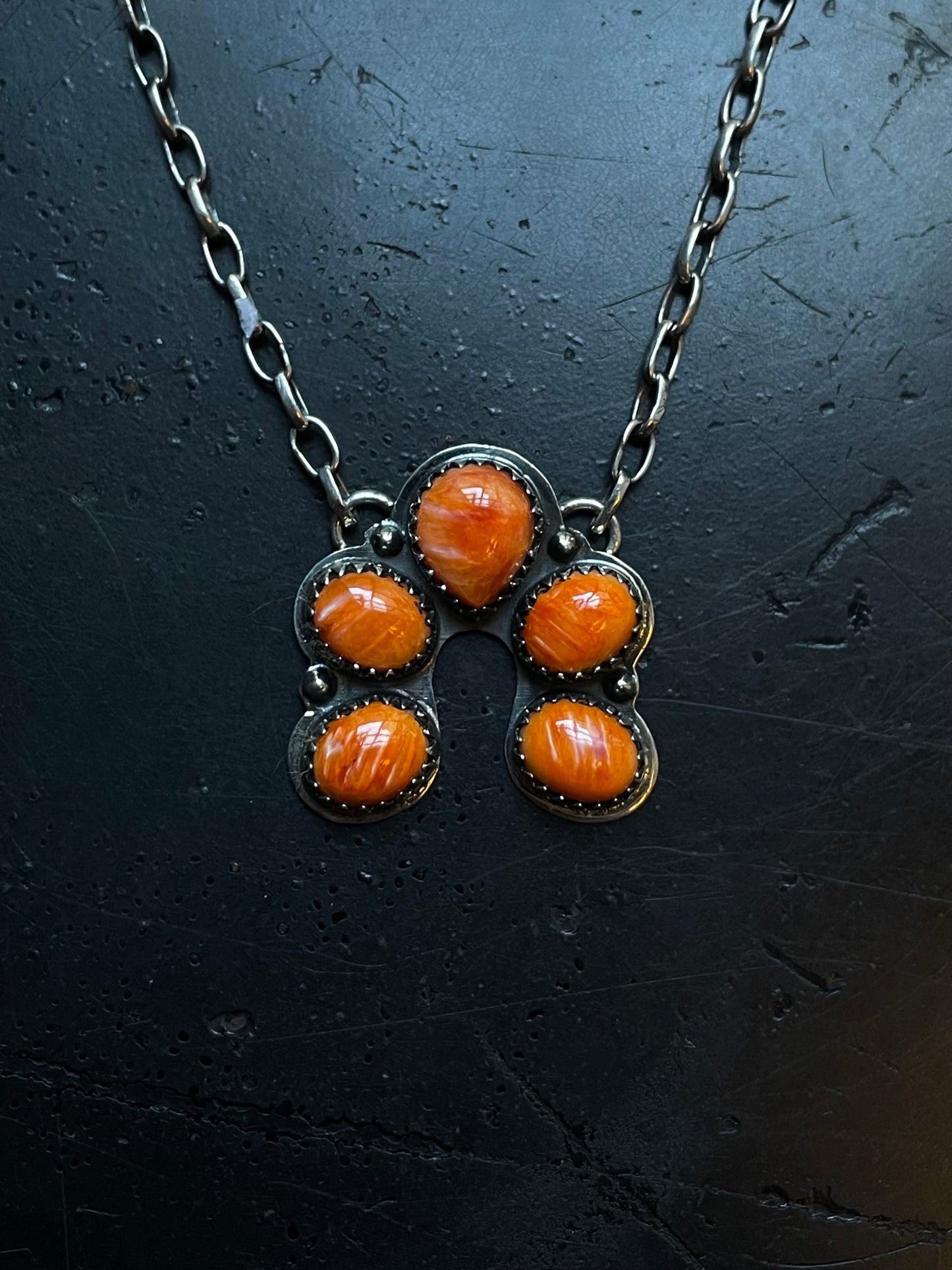 Spiny Oyster Naja Necklace | 925 Sterling Silver E356