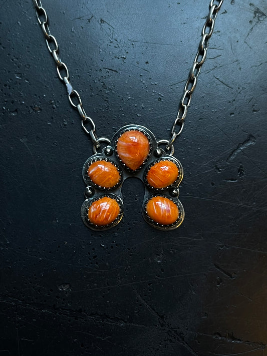 Spiny Oyster Naja Necklace | 925 Sterling Silver E356