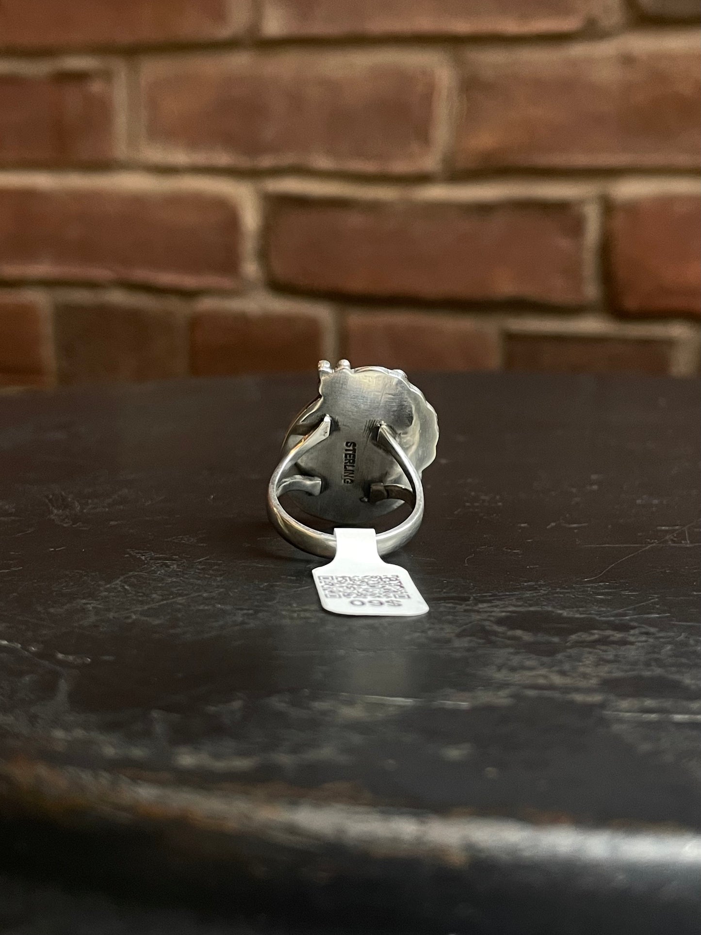 Pink Conch Leaf Ring | Sterling Silver | Size 7.5 | A030