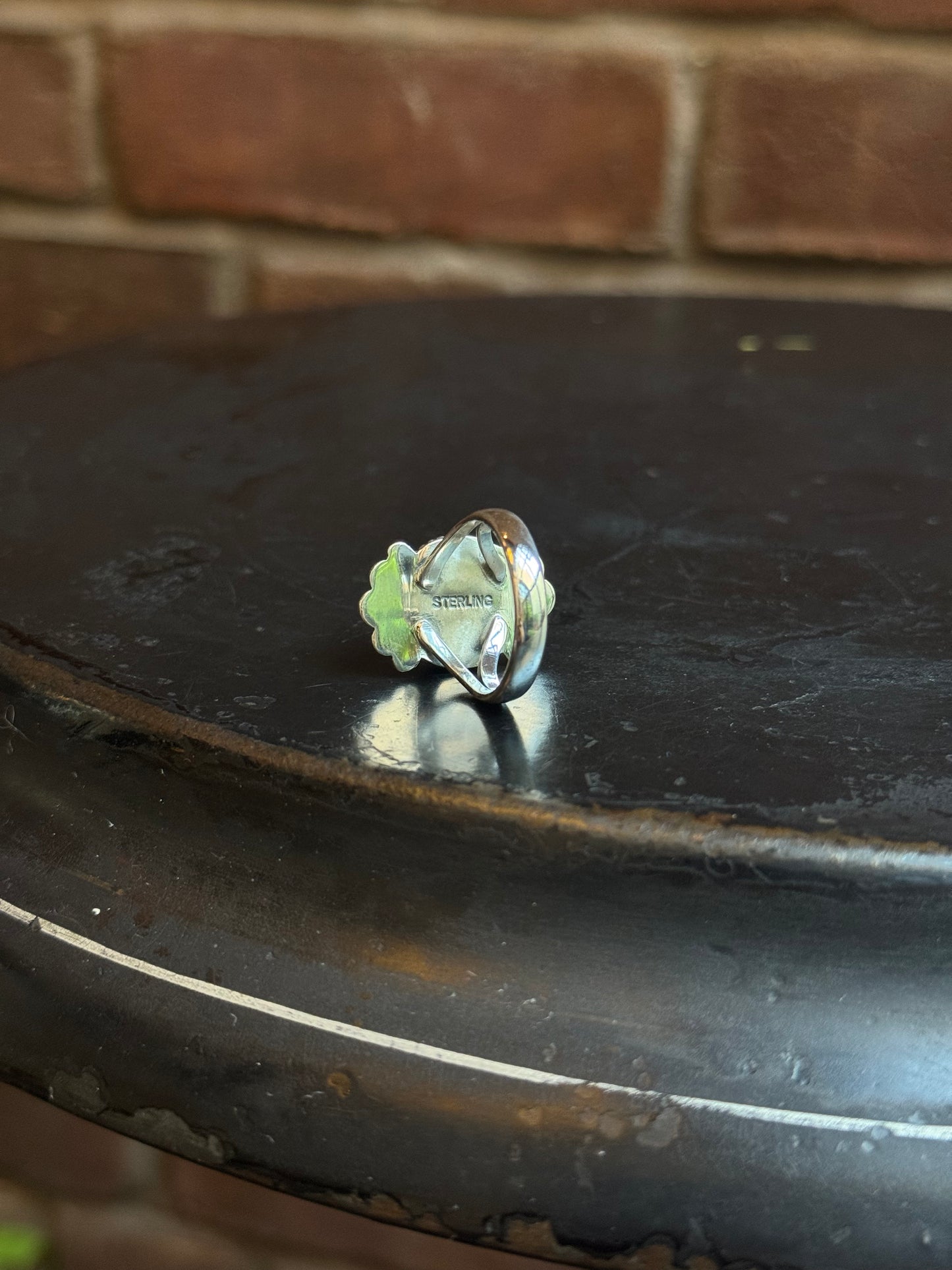 Pink Conch Ring | Sterling Silver | Size 8 | C170