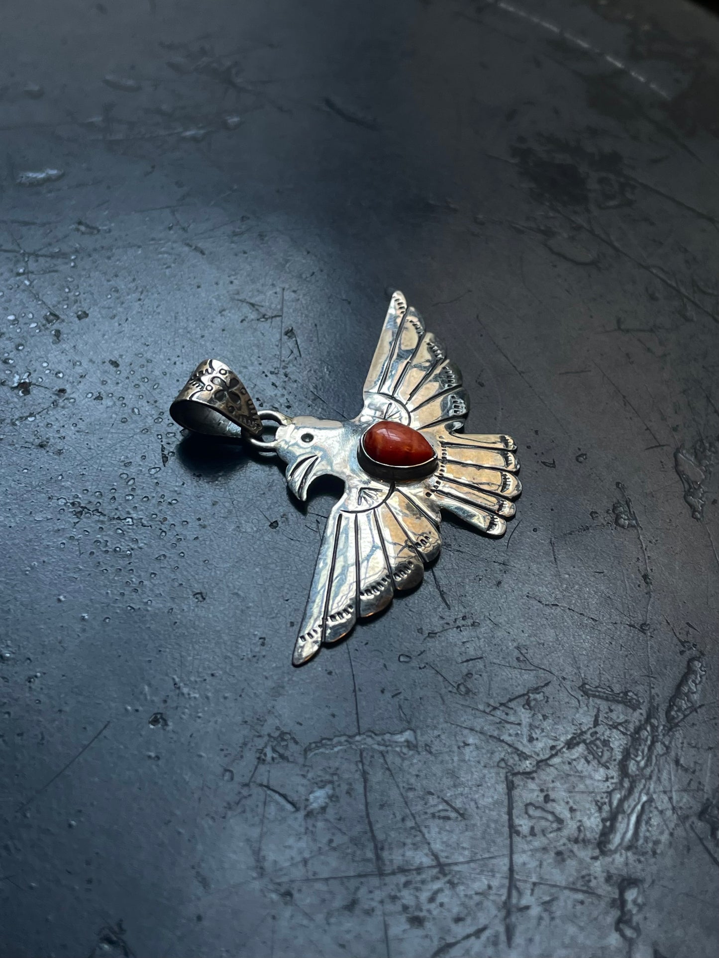 Spiny Oyster Thunderbird Pendant | 925 Sterling Silver E531