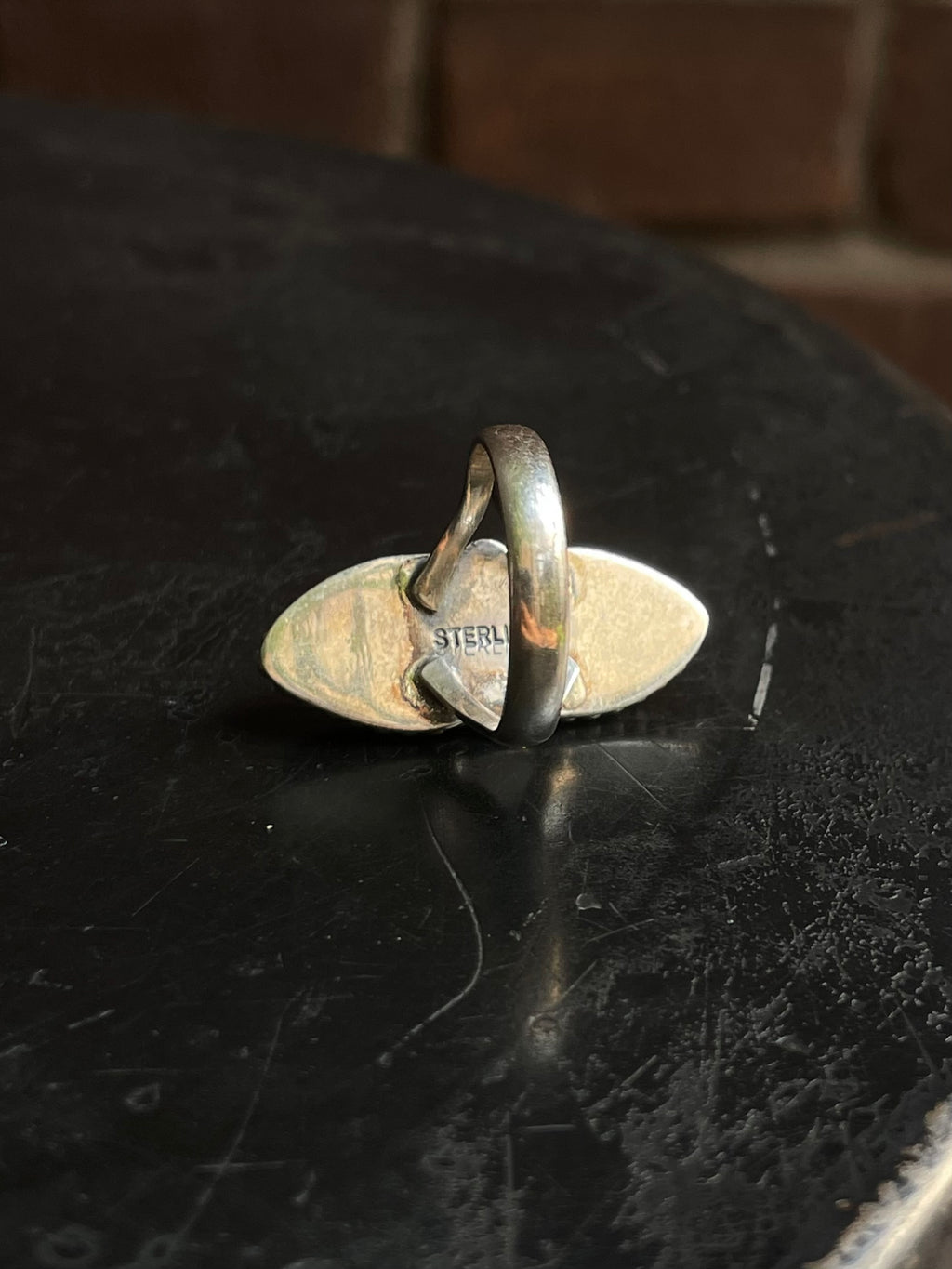 Kingman Turquoise Tear Drop Ring Size 7 | 925 Sterling Silver G585