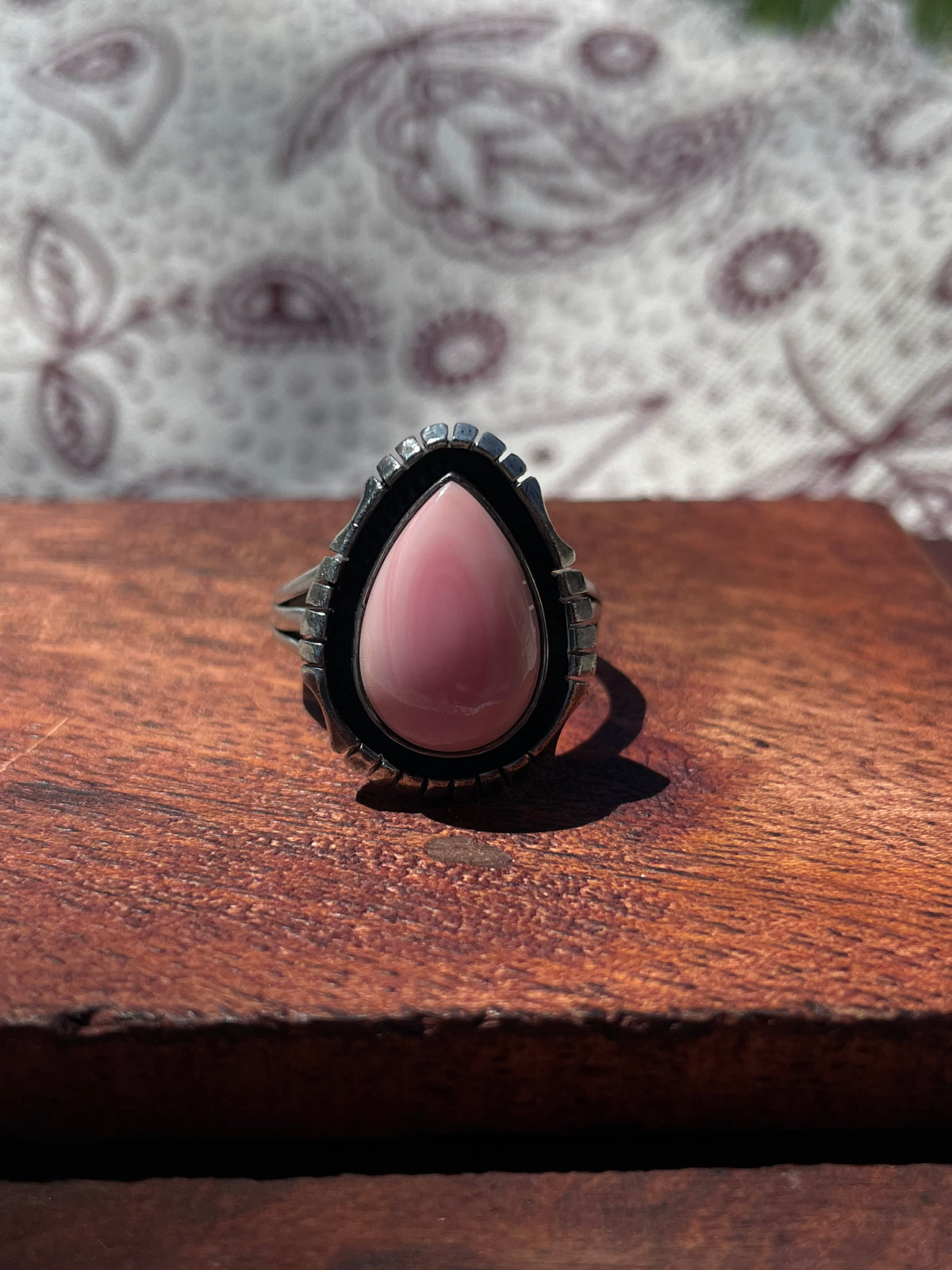 Pink Conch Ring Size 8.5 | 925 Sterling Silver D286