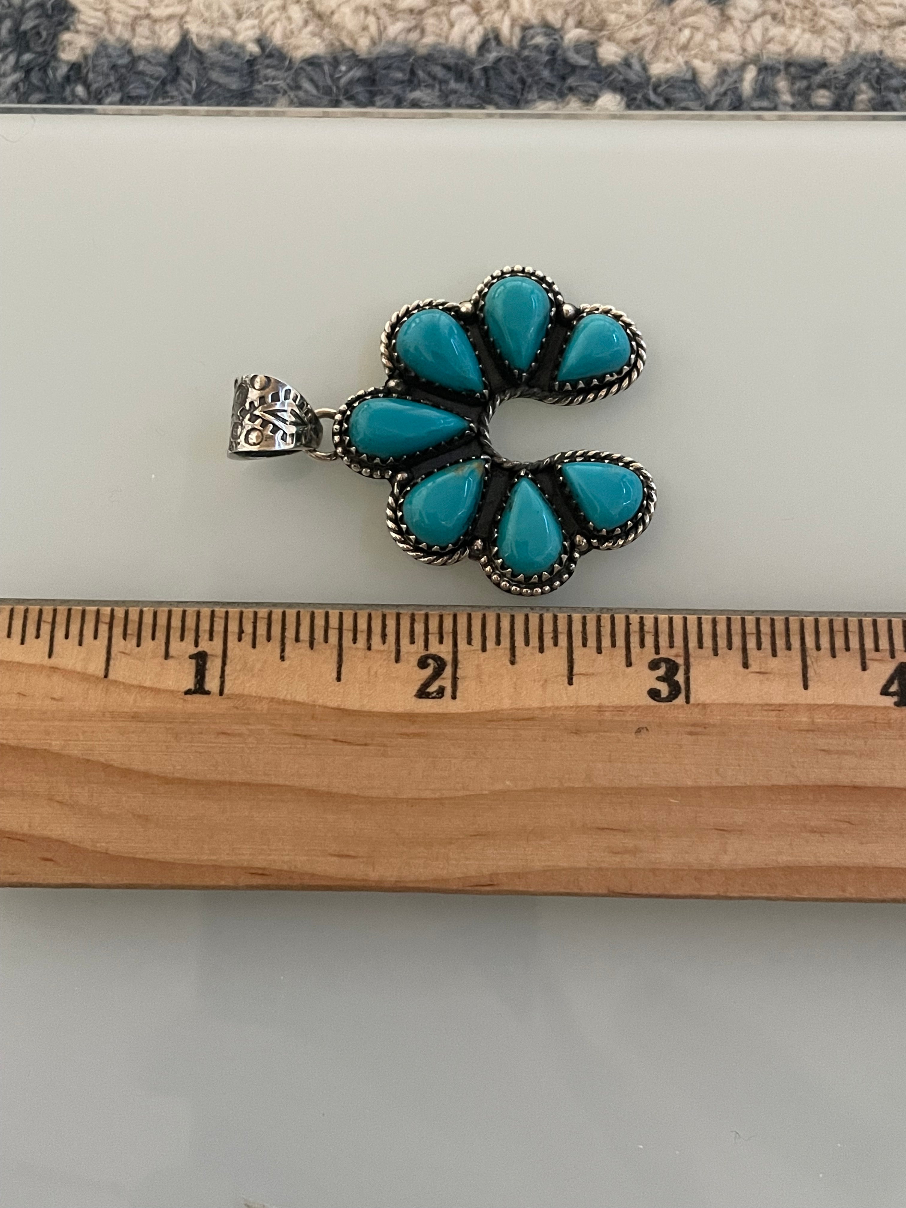 Turquoise Naja Pendant | 925 Sterling Silver C906