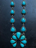 Kingman Turquoise Naja Necklace | 925 Sterling Silver G395