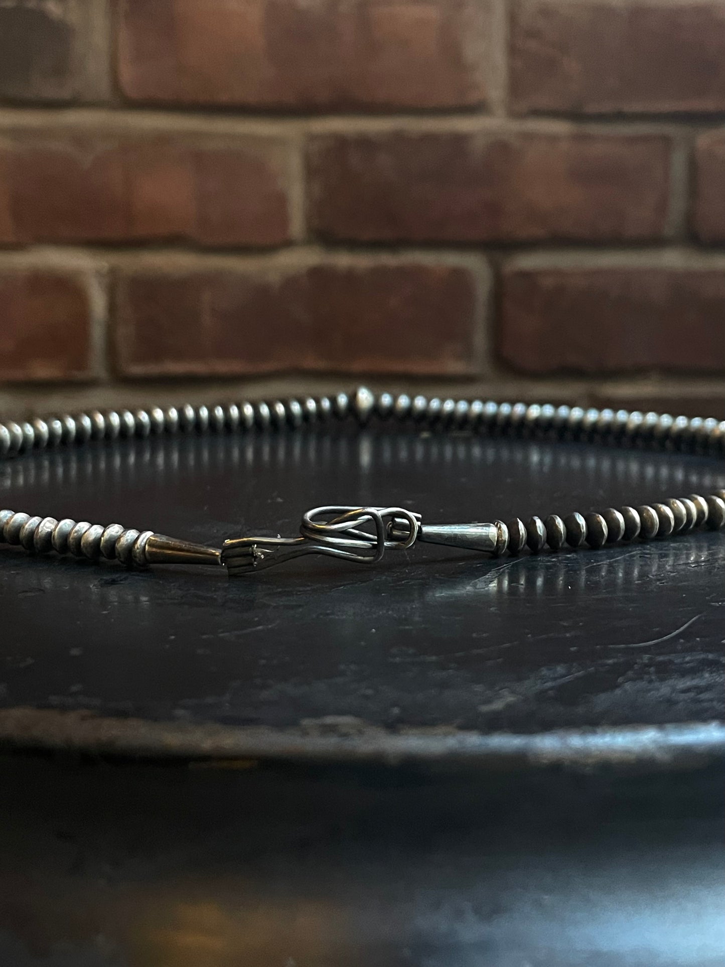 Sterling Silver Pearl Bead Necklace | Handmade G334