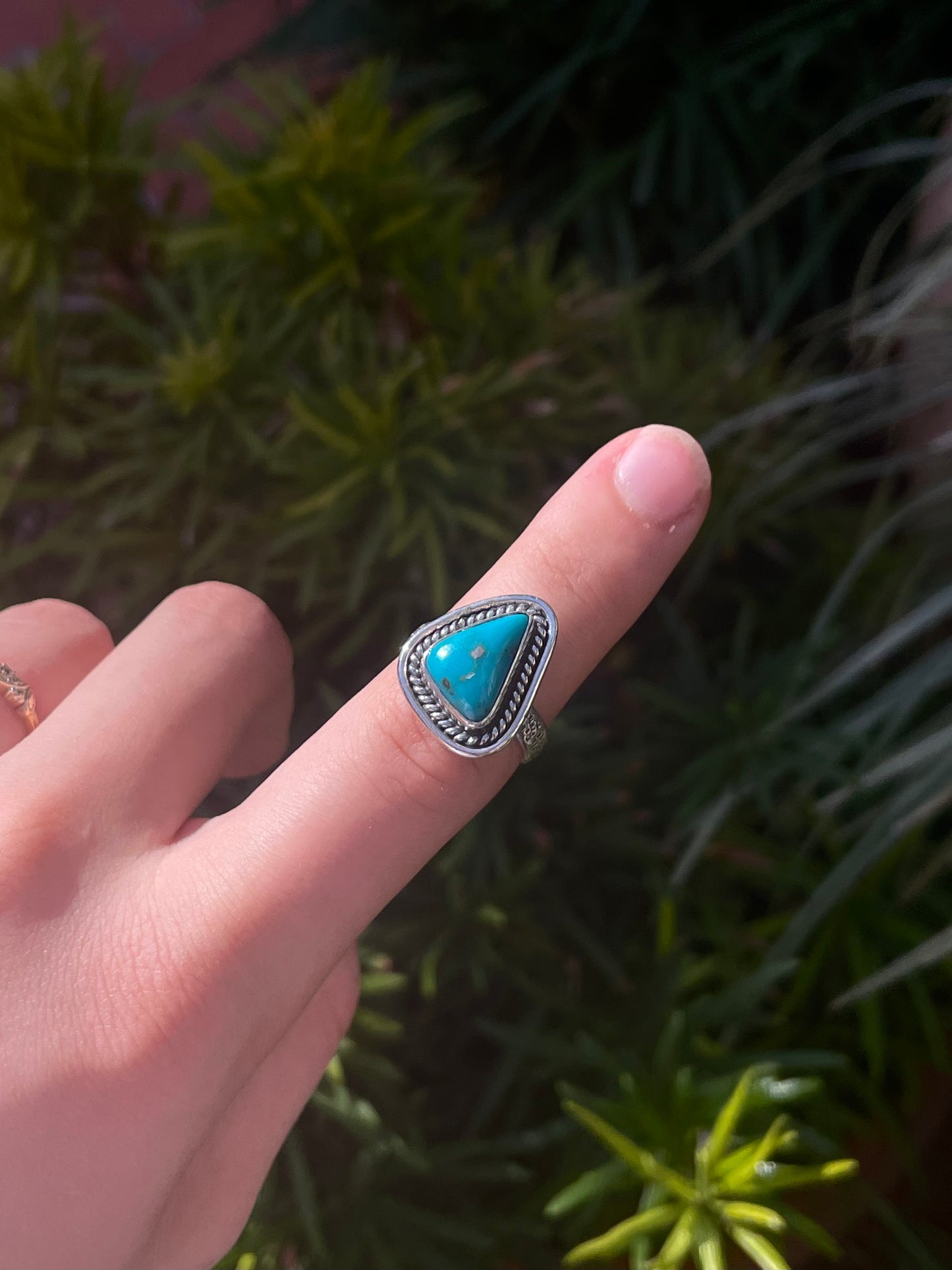 Turquoise Ring Size 7.75 | 925 Sterling Silver C879