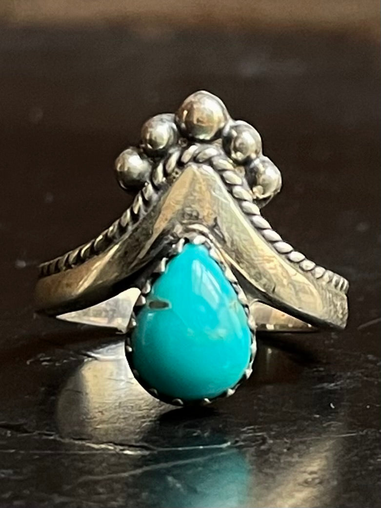 Kingman Turquoise Ring Size 6.75 | 925 Sterling Silver G518