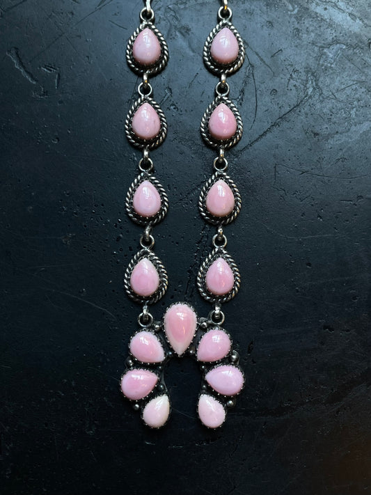 Pink Conch Naja Necklace | 925 Sterling Silver E331