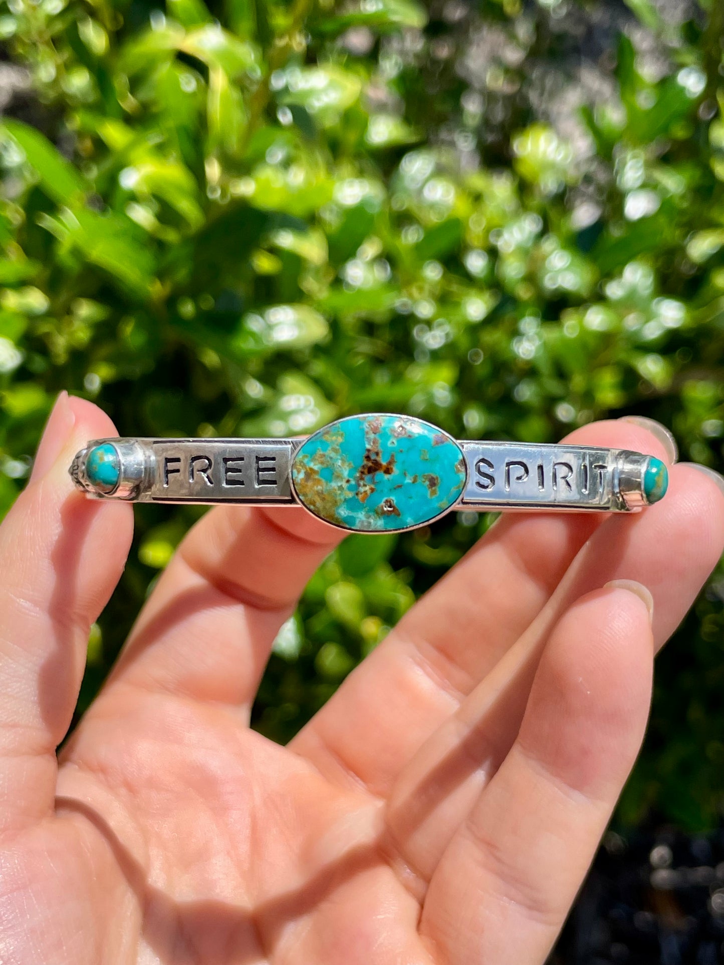 Kingman Turquoise Cuff Bracelet | 925 Sterling Silver D155