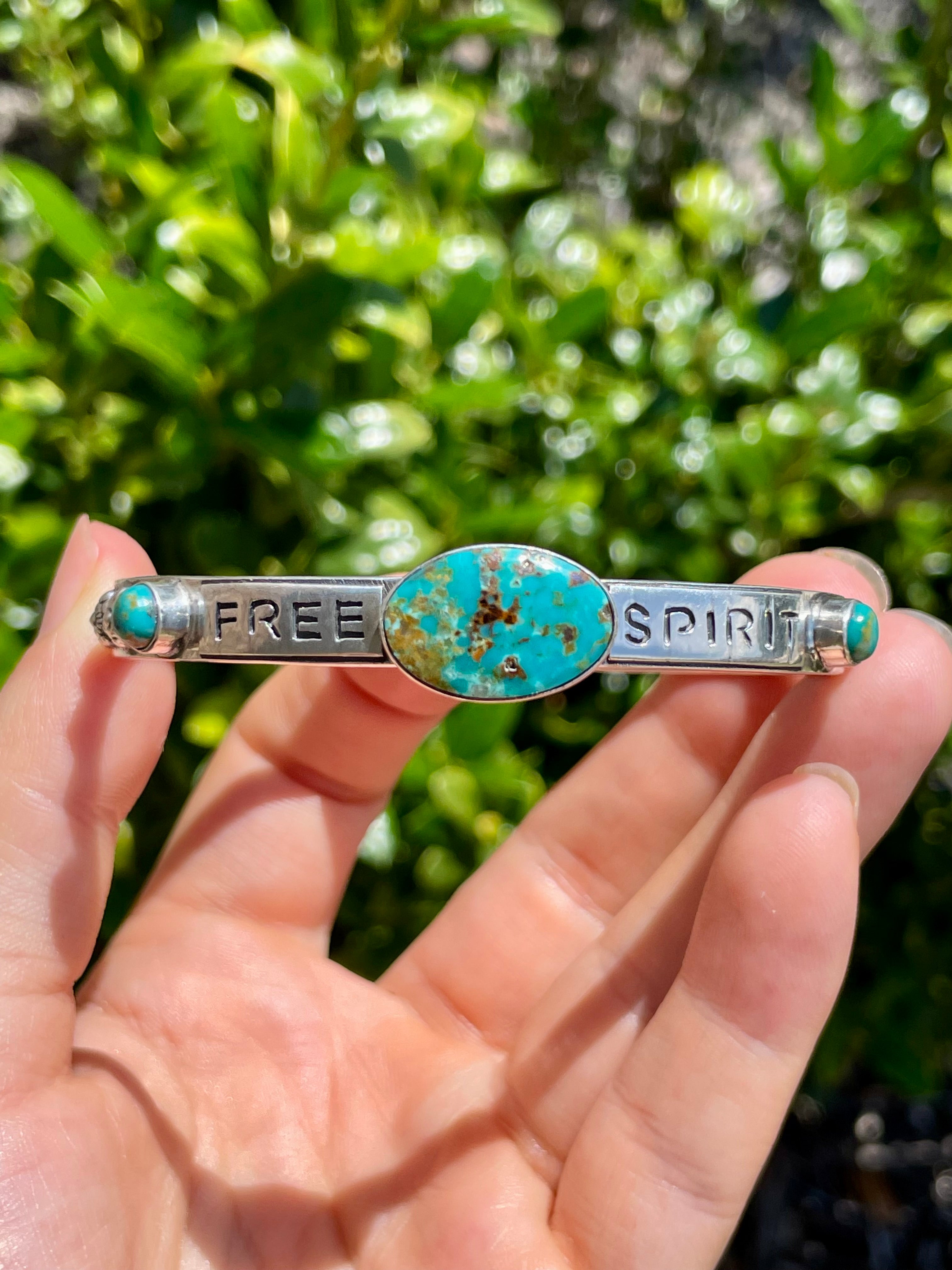 Kingman Turquoise Cuff Bracelet | 925 Sterling Silver D155