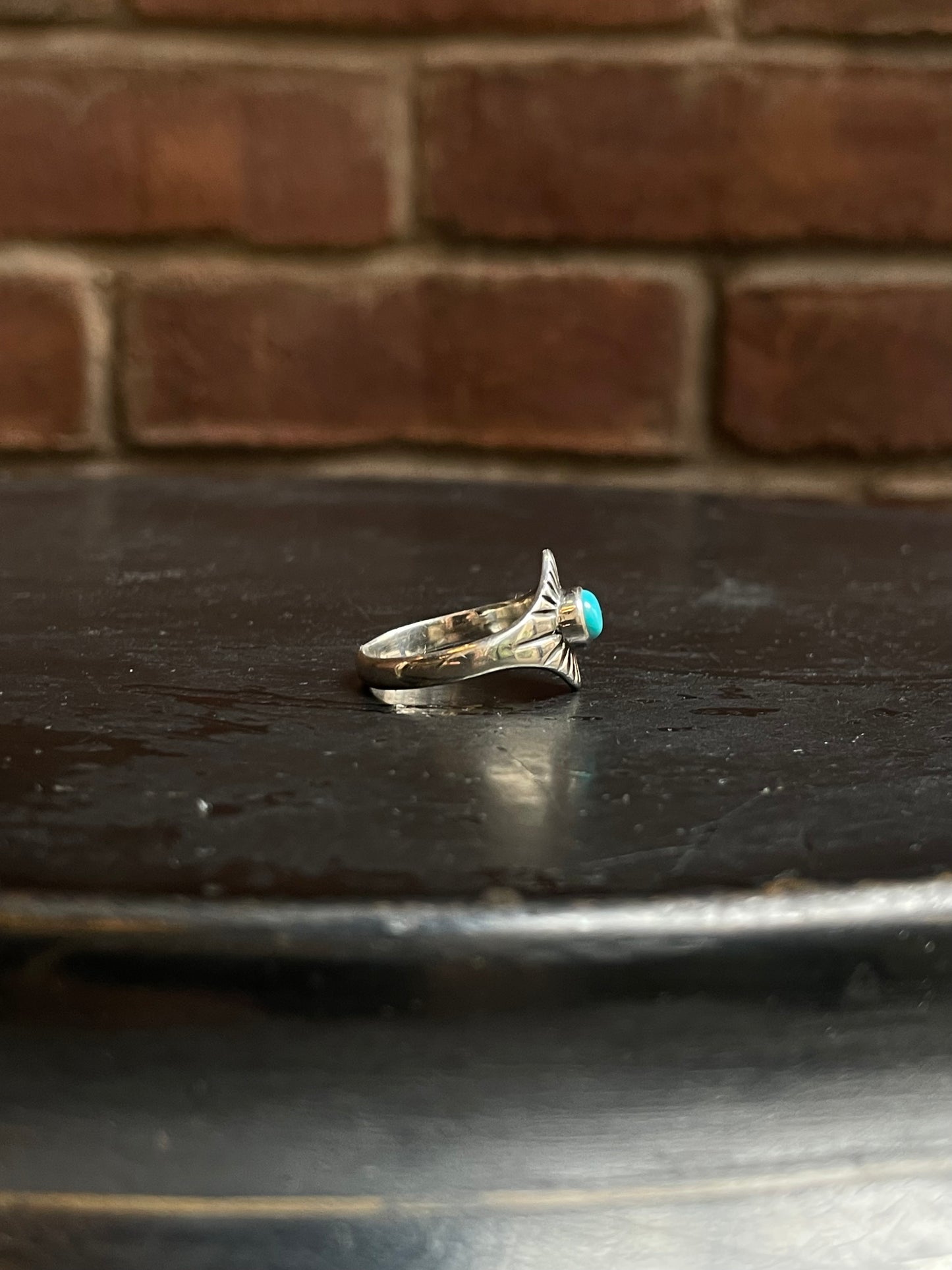 Kingman Turquoise Ring Size 9.75 | 925 Sterling Silver Southwest E141