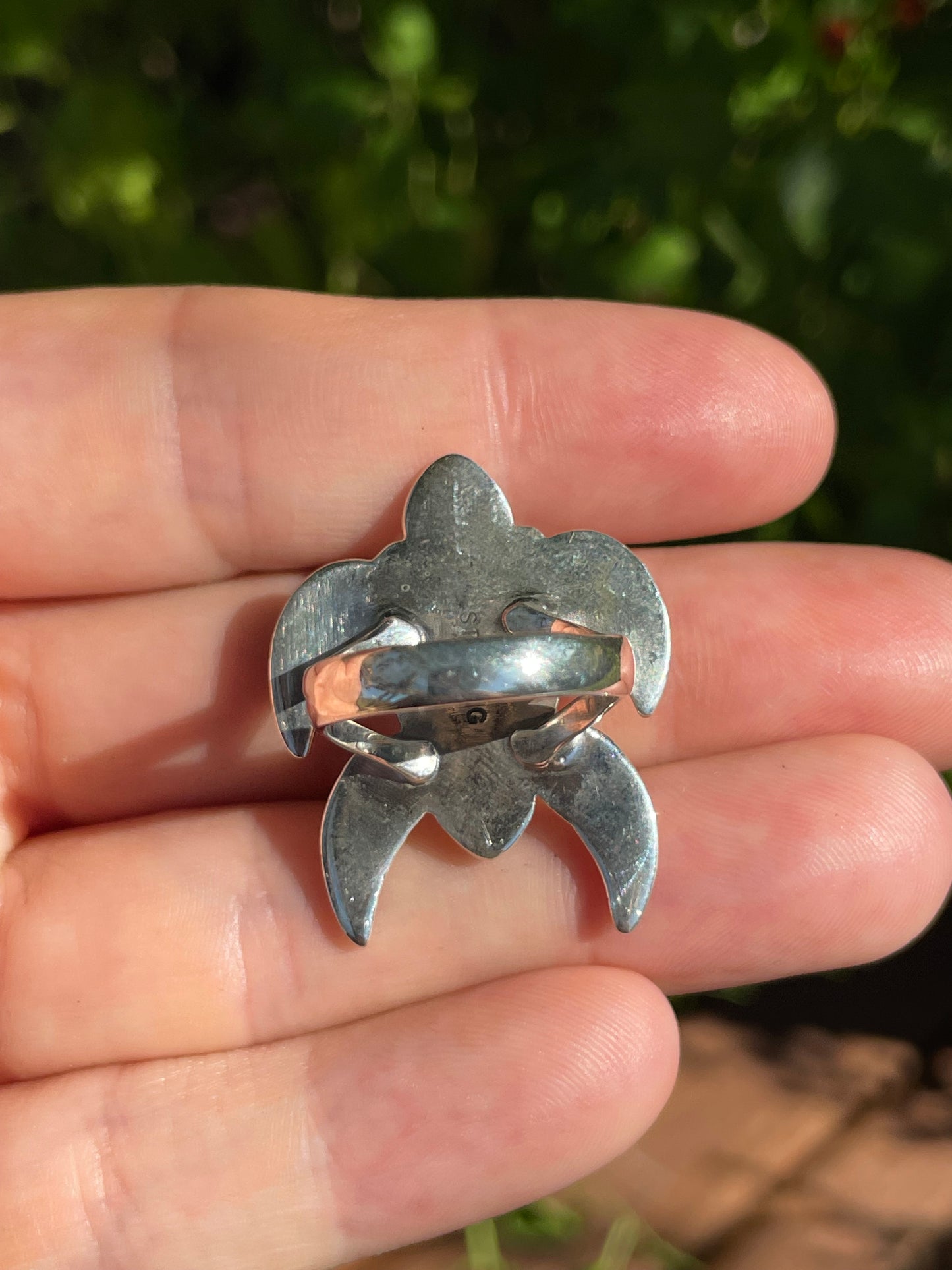 Pink Conch Turtle Ring | 925 Sterling Silver | Size 6.5 Z15