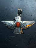 Spiny Oyster Thunderbird Pendant | 925 Sterling Silver E531
