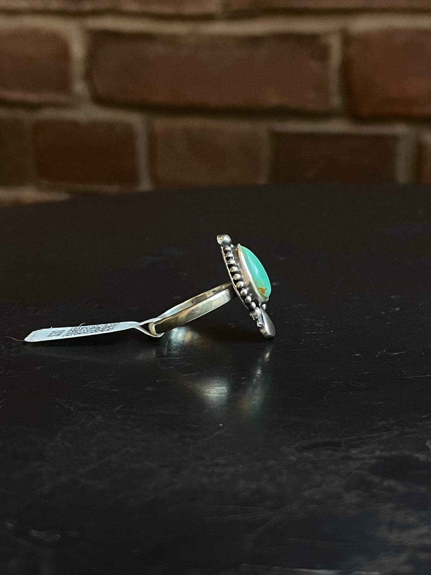 Kingman Turquoise Dainty Ring | Sterling Silver | Size 7 | A435