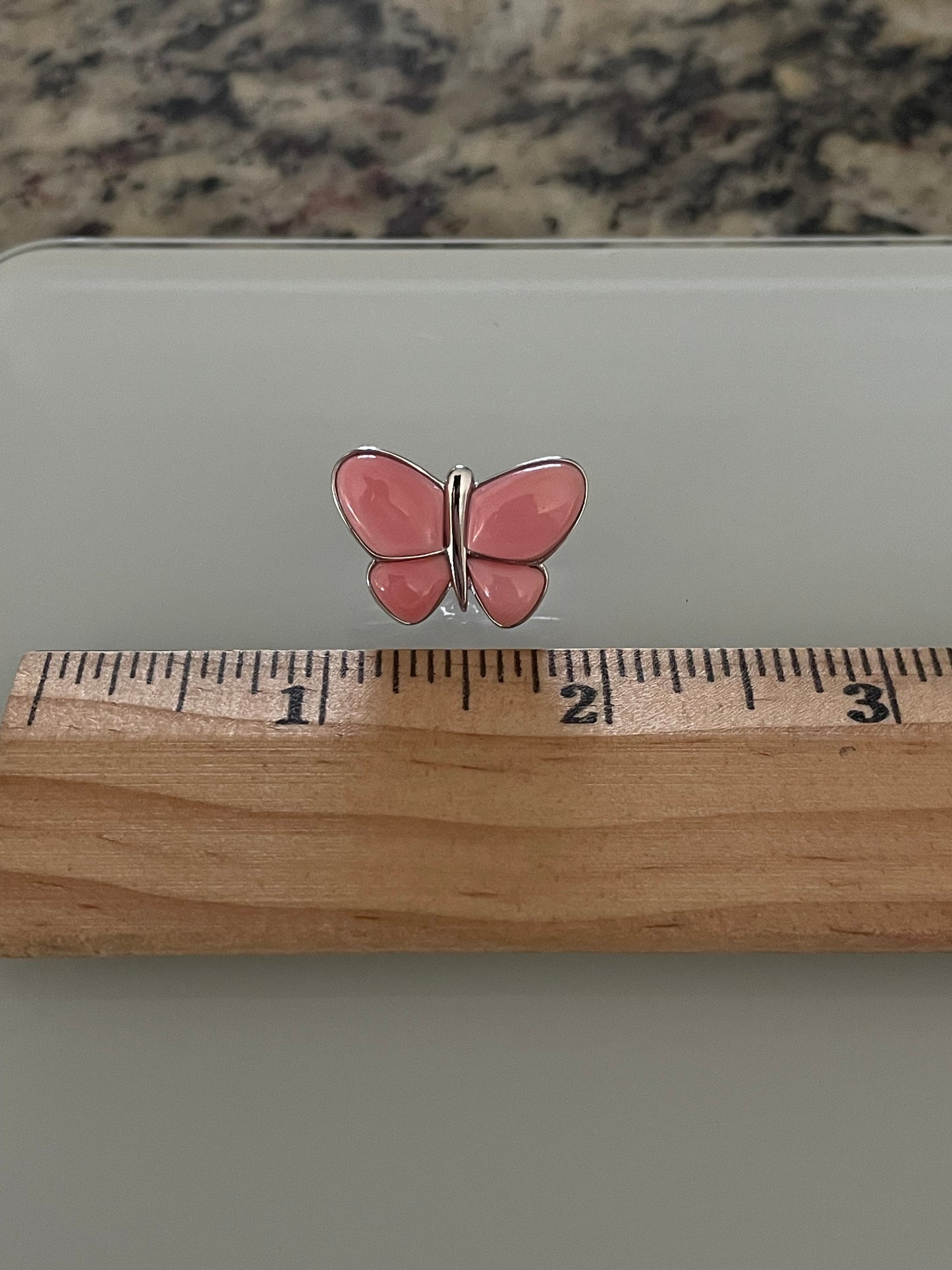 Pink Conch Butterfly Stud Earrings | 925 Sterling Silver E405
