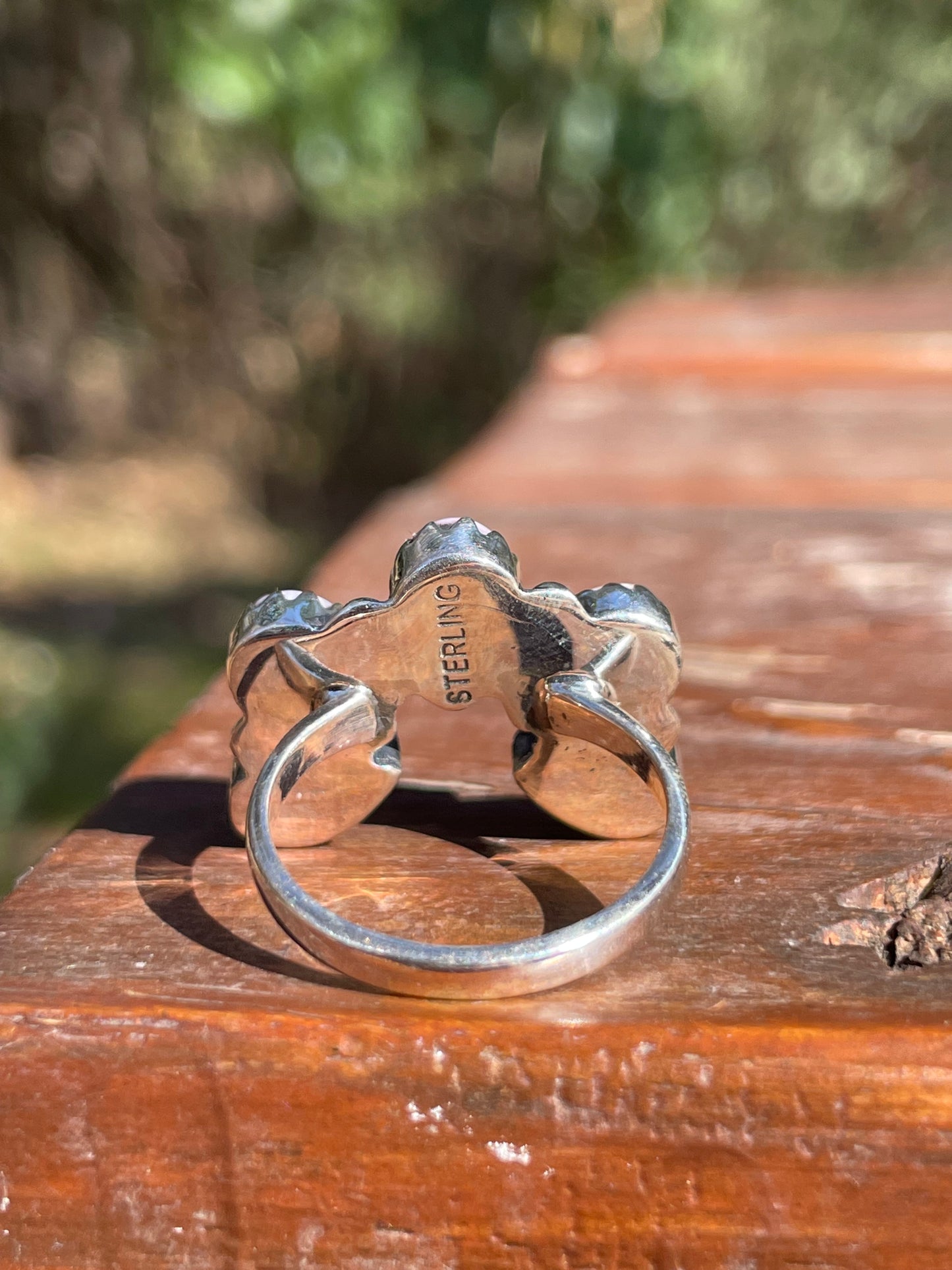 Pink Conch Naja Ring Size 7 | 925 Sterling Silver Southwest D101