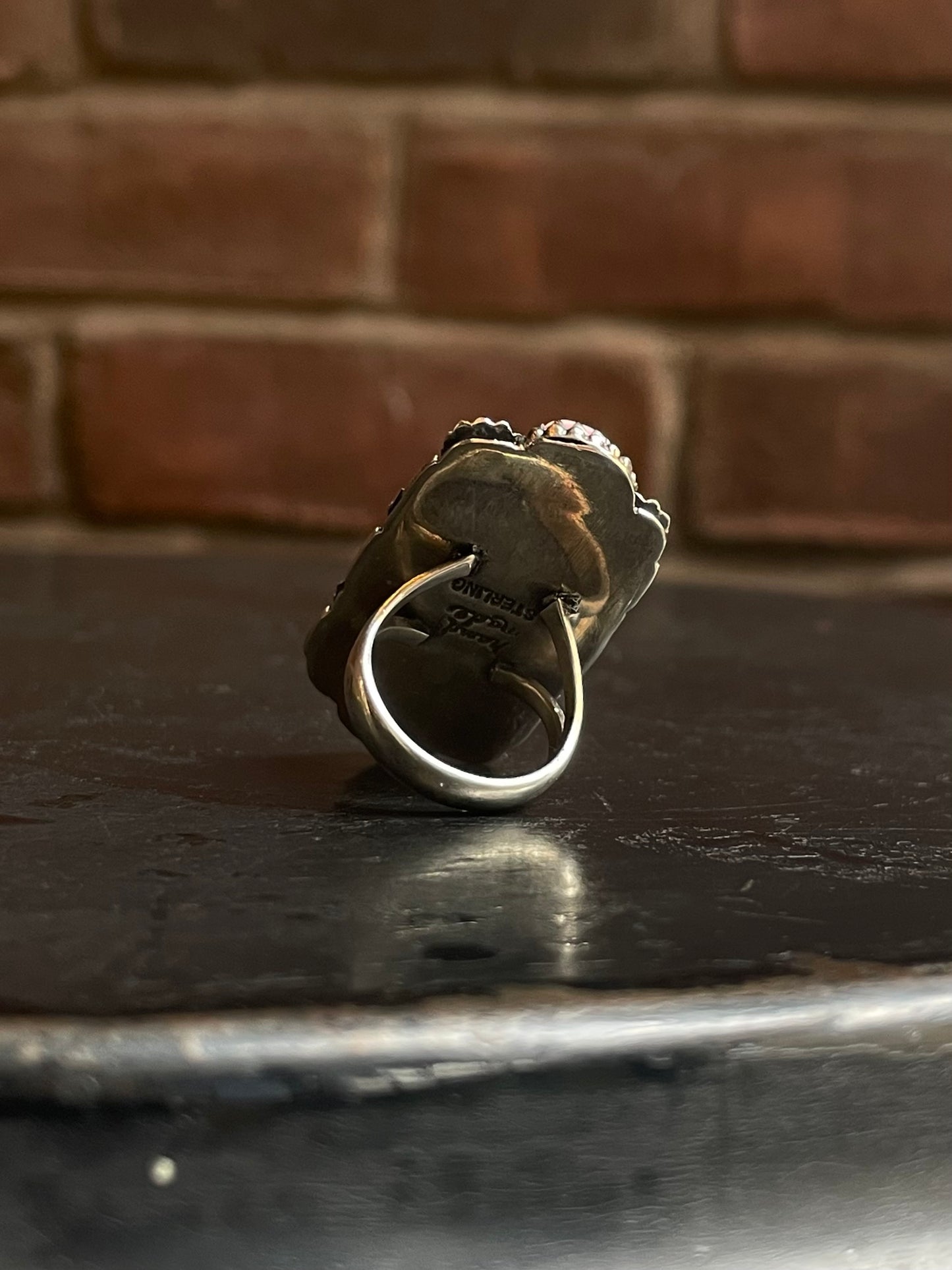 Pink Conch Floral Ring Size 6 | 925 Sterling Silver G104