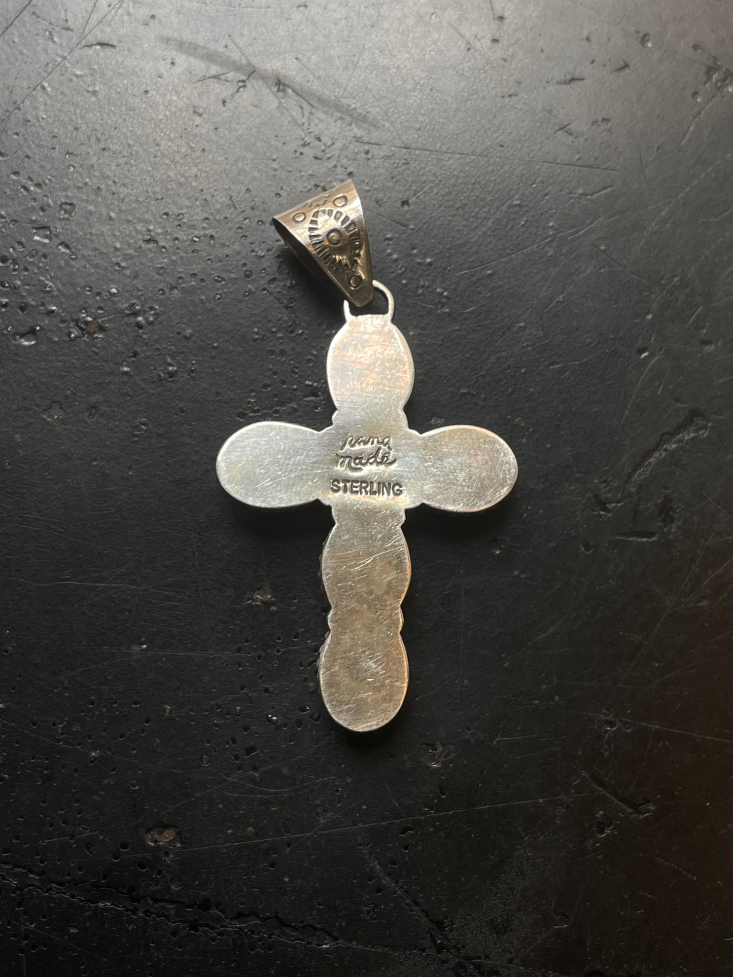 Turquoise Cross Pendant | 925 Sterling Silver E704