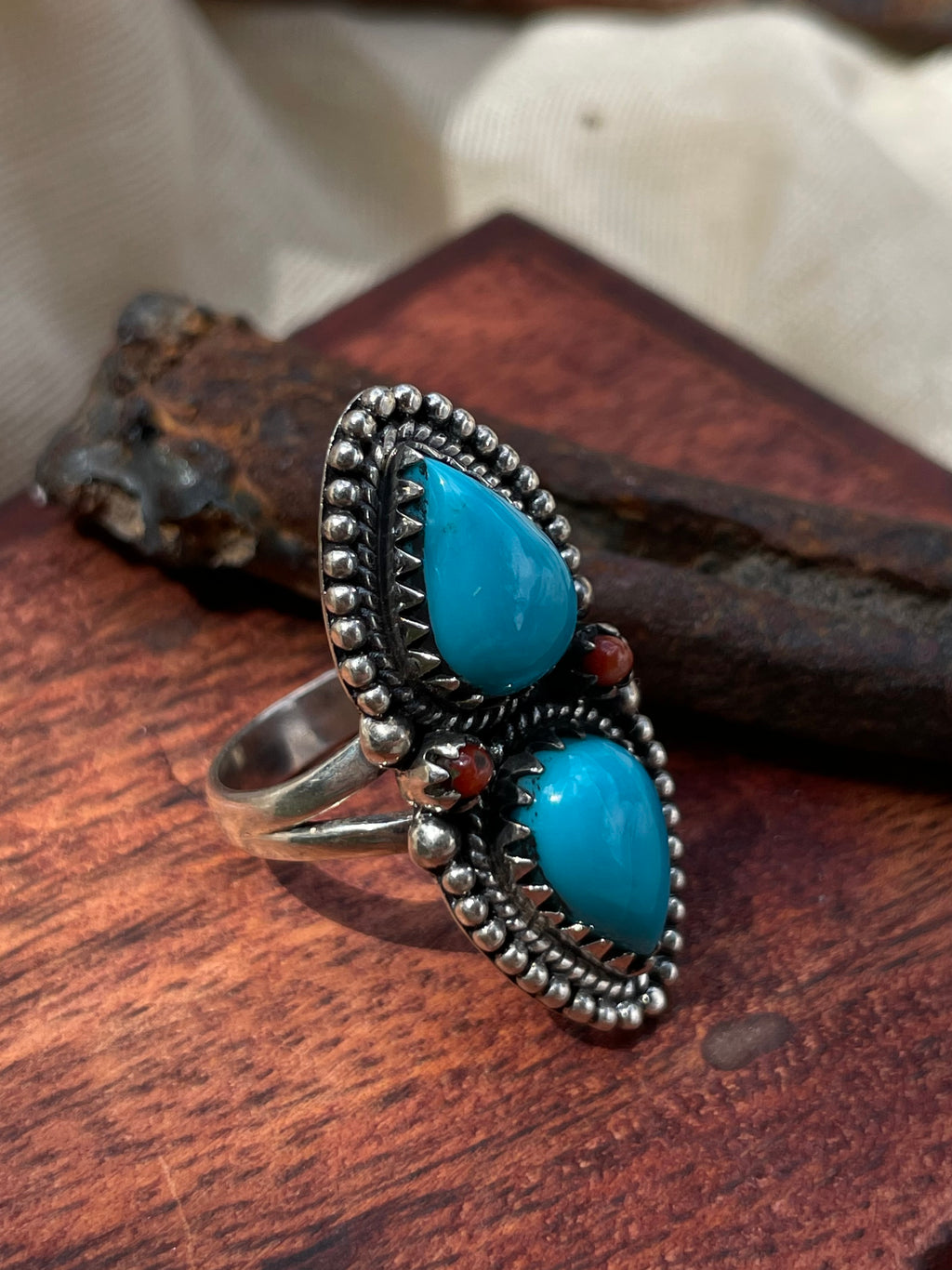 Turquoise Ring Size 7 | 925 Sterling Silver C586