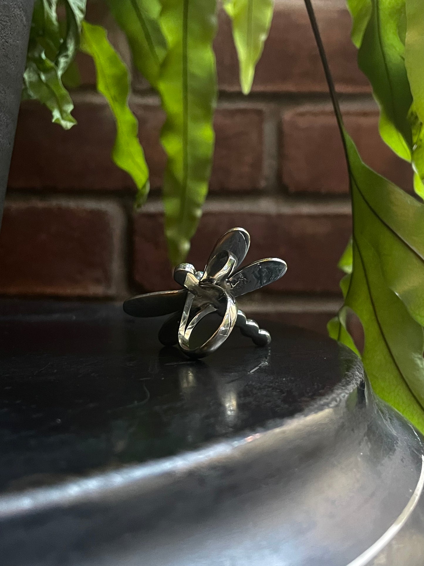 Turquoise Dragonfly Ring | Sterling Silver 925 Size 6.5 C724